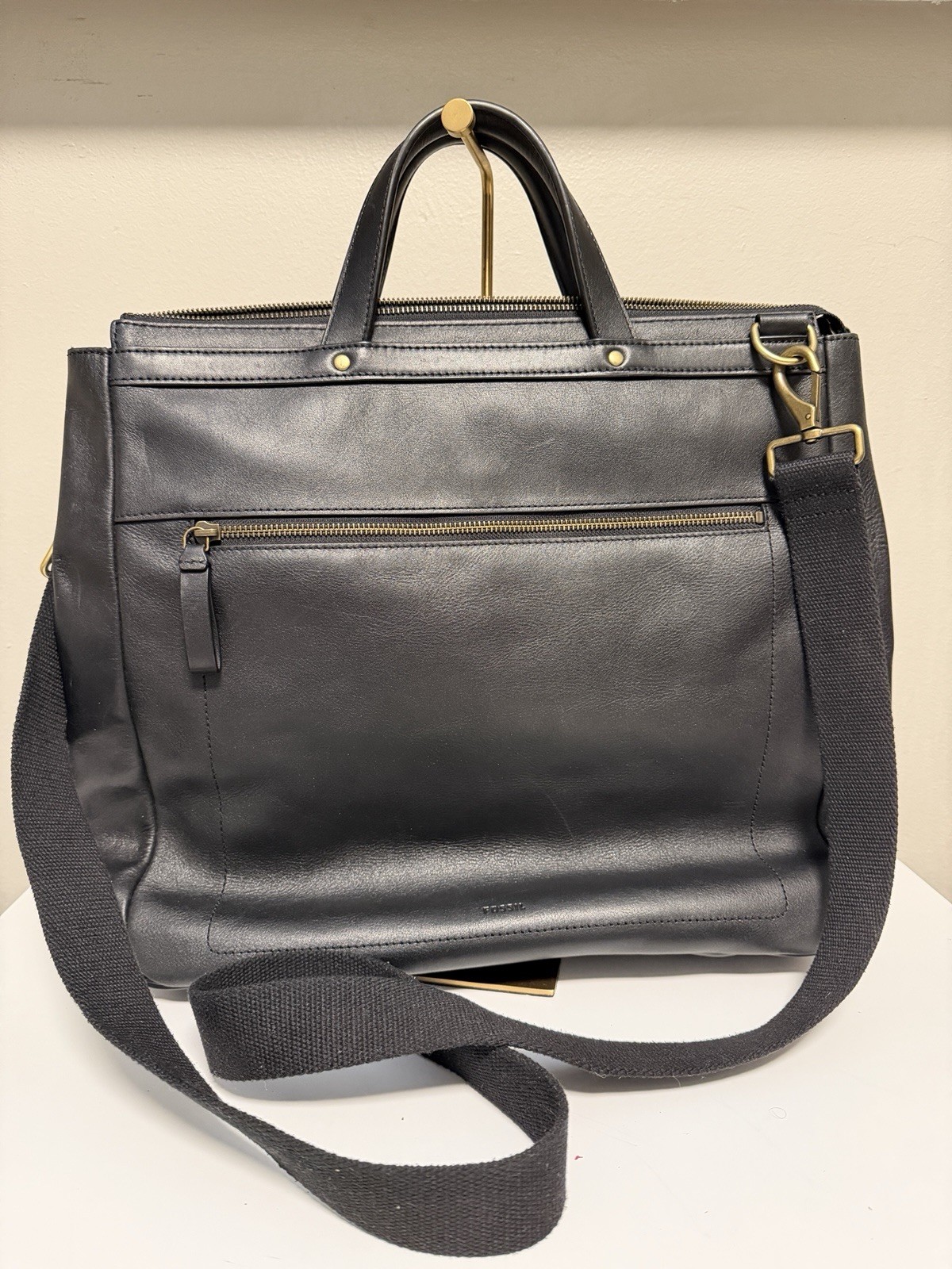 Fossil Haskell Ns Workbag Laptop Bag Black