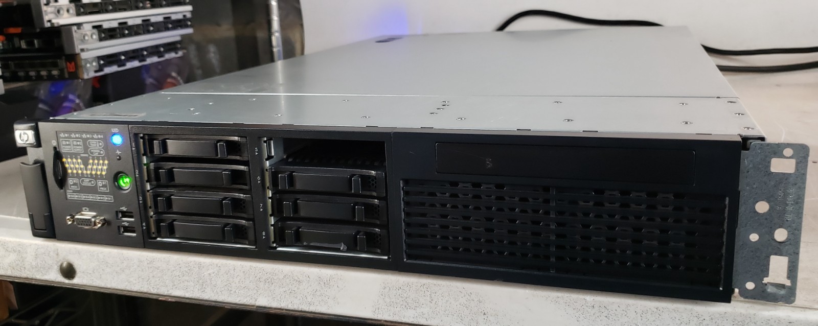 HP ProLiant DL385 G7 HSTNS-5145 Server 1x AMD Opteron NO HDD RAM w/ 2x 460w PSU
