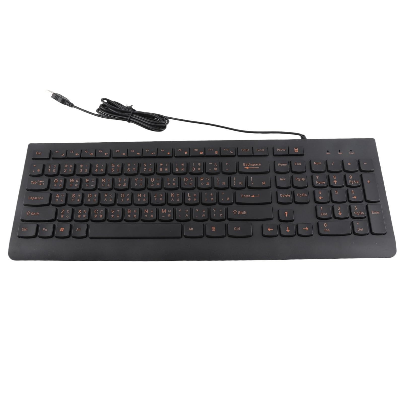 Cangjie Chinese Taiwanese USB Wired Computer Keyboard Numeric Keypad Laptop