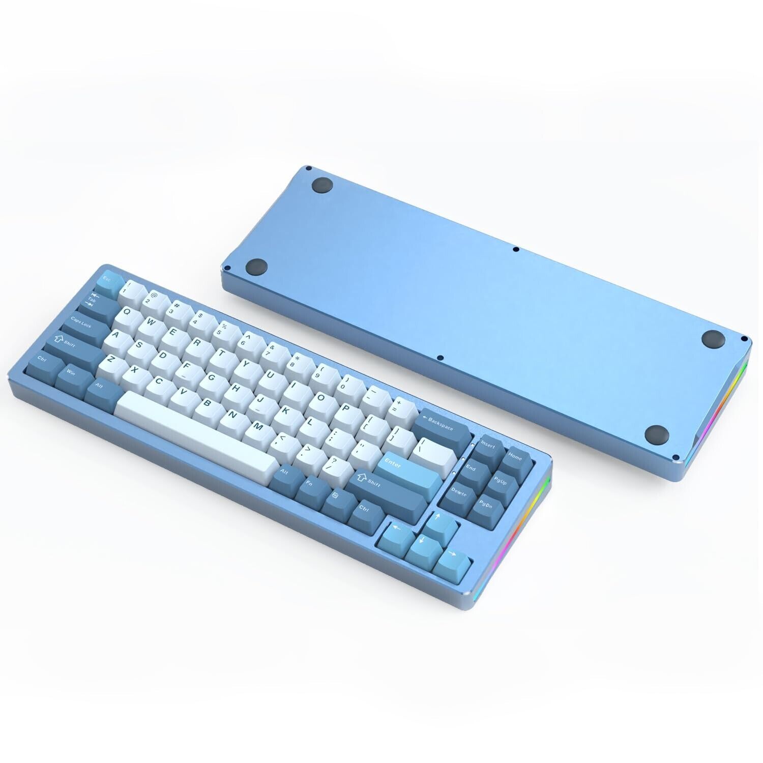 M71 75%TKL Wireless Mechanical Keyboard,CNC Aluminum Alloy Case,Bluetooth/2.4...