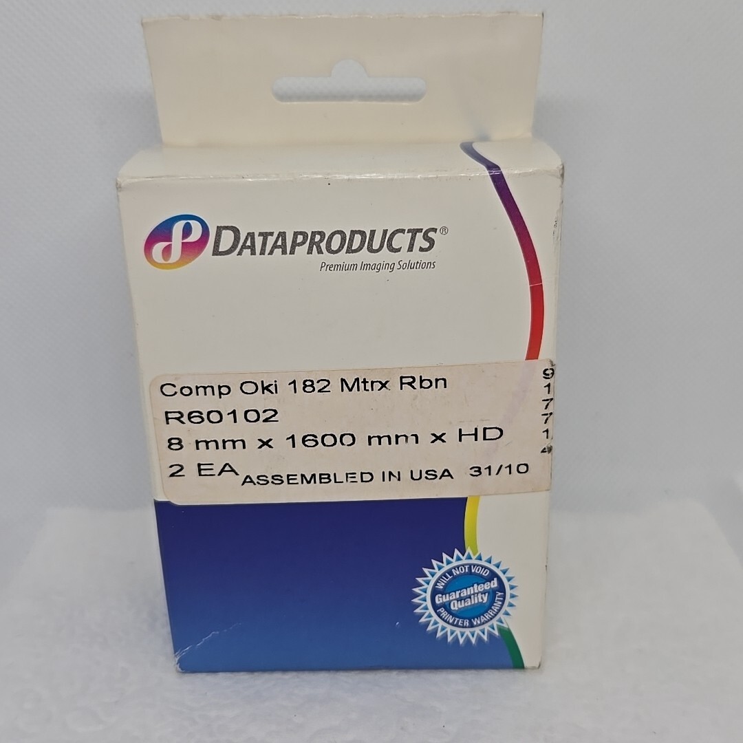 Dataproducts R60102 Nylon Printer Ribbon 2/Pack Compatible w/ Okidata