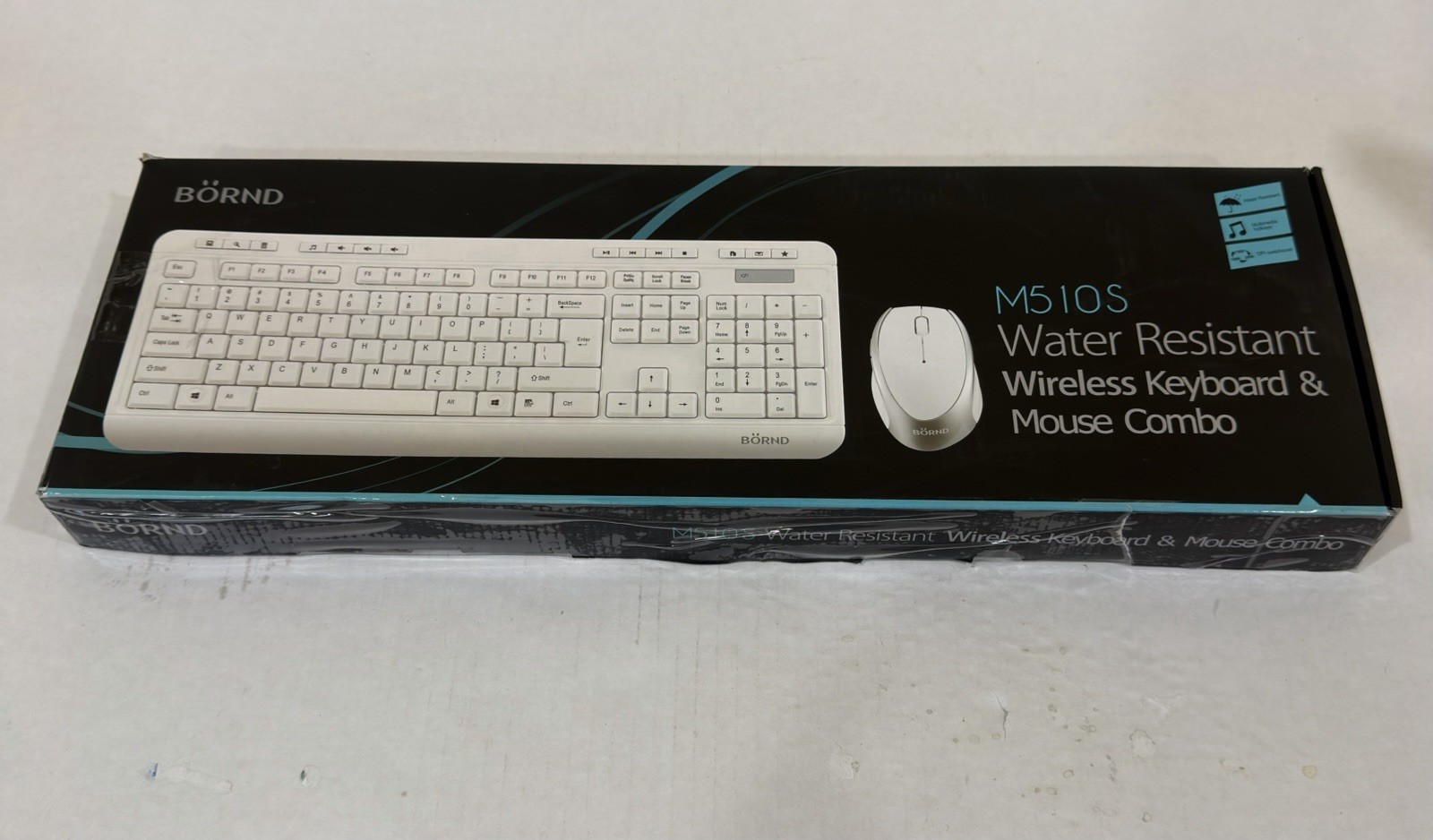 BÖRND Wireless Keyboard & Optical Mouse  (Black)