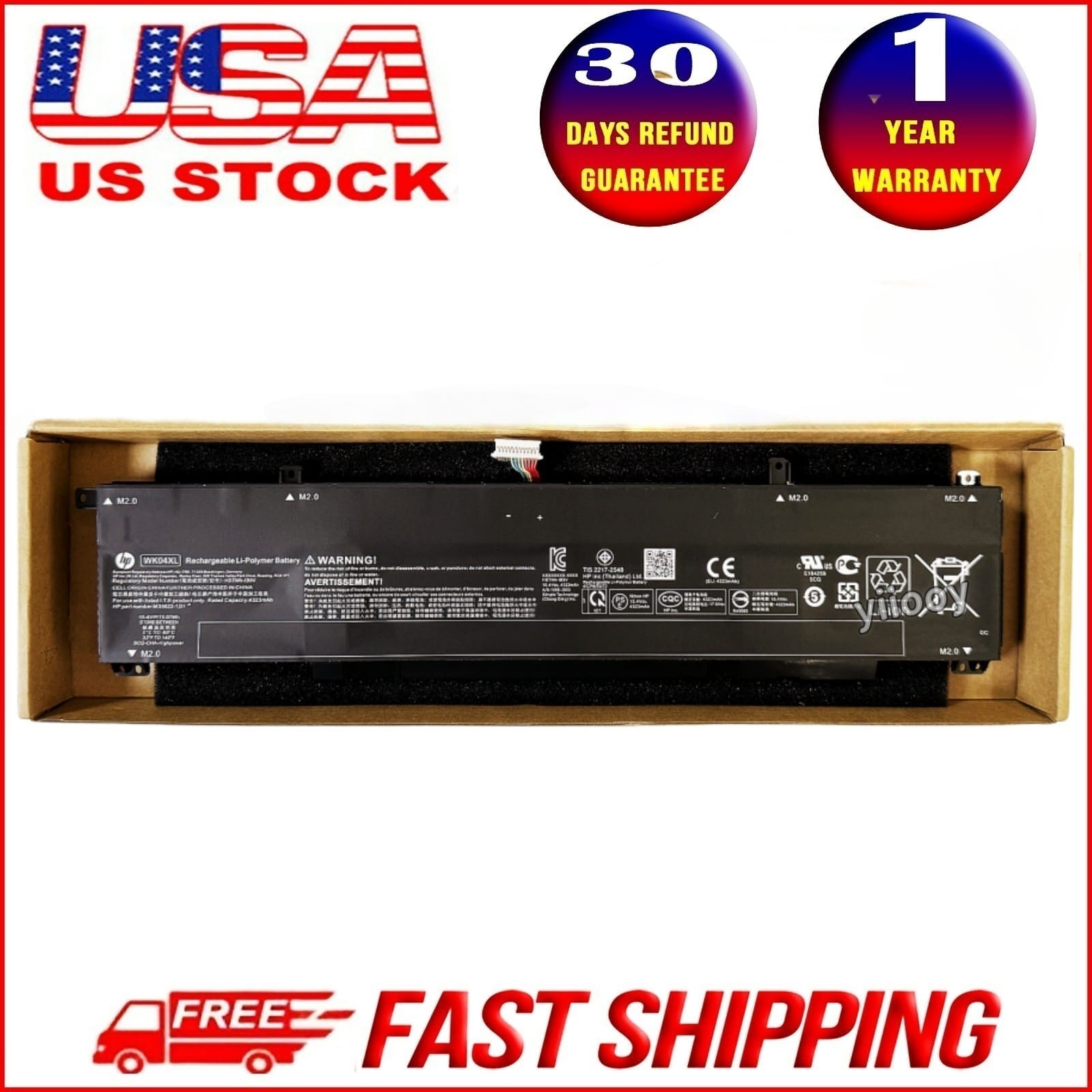 New Genuine WK04XL Battery for HP M38822-171 M39179-005 M38822-AC1 HSTNN-IB9V