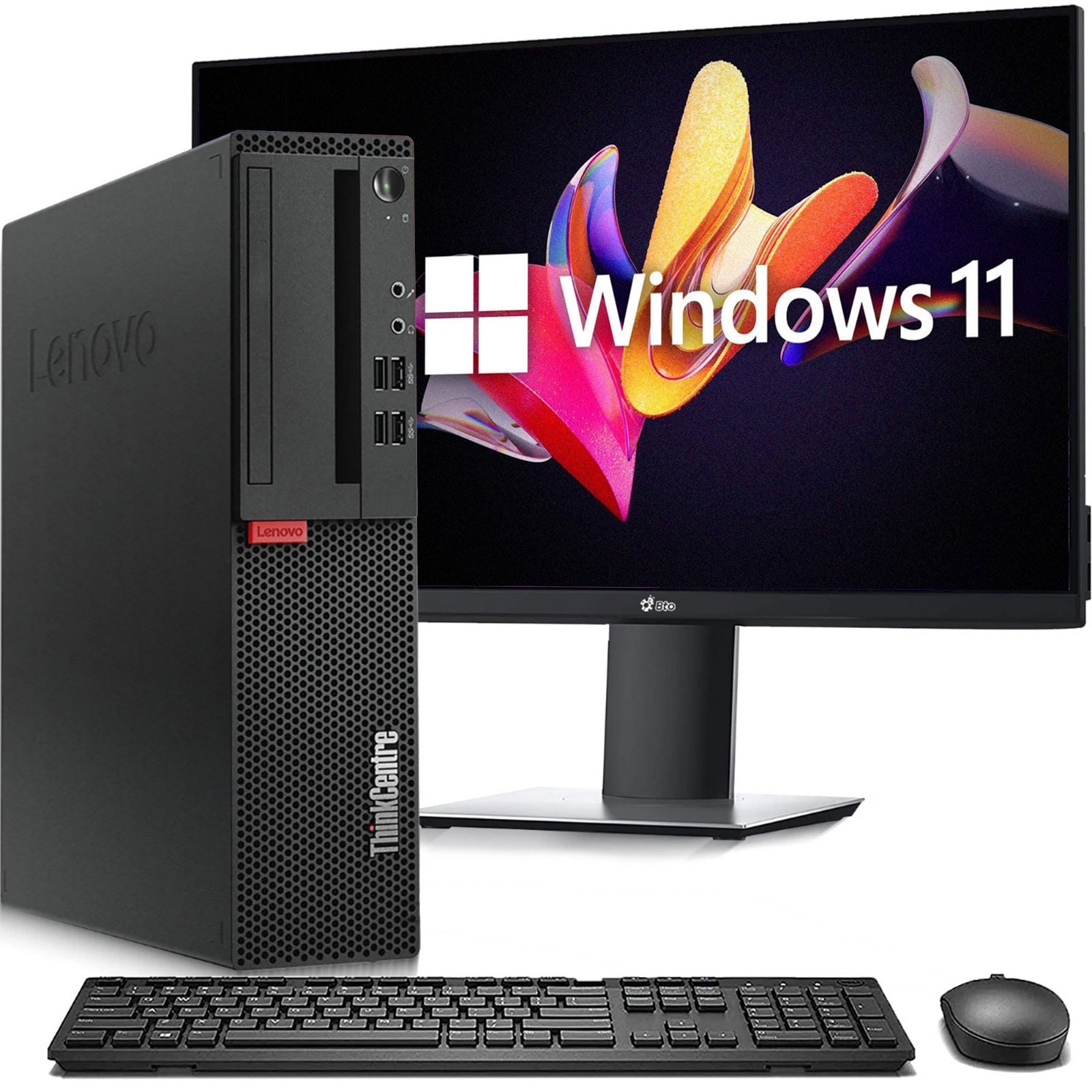 Lenovo Desktop PC i5-7th 32GB RAM 1TB SSD 1TB HDD WiFi New 24" LED Window 11 Pro