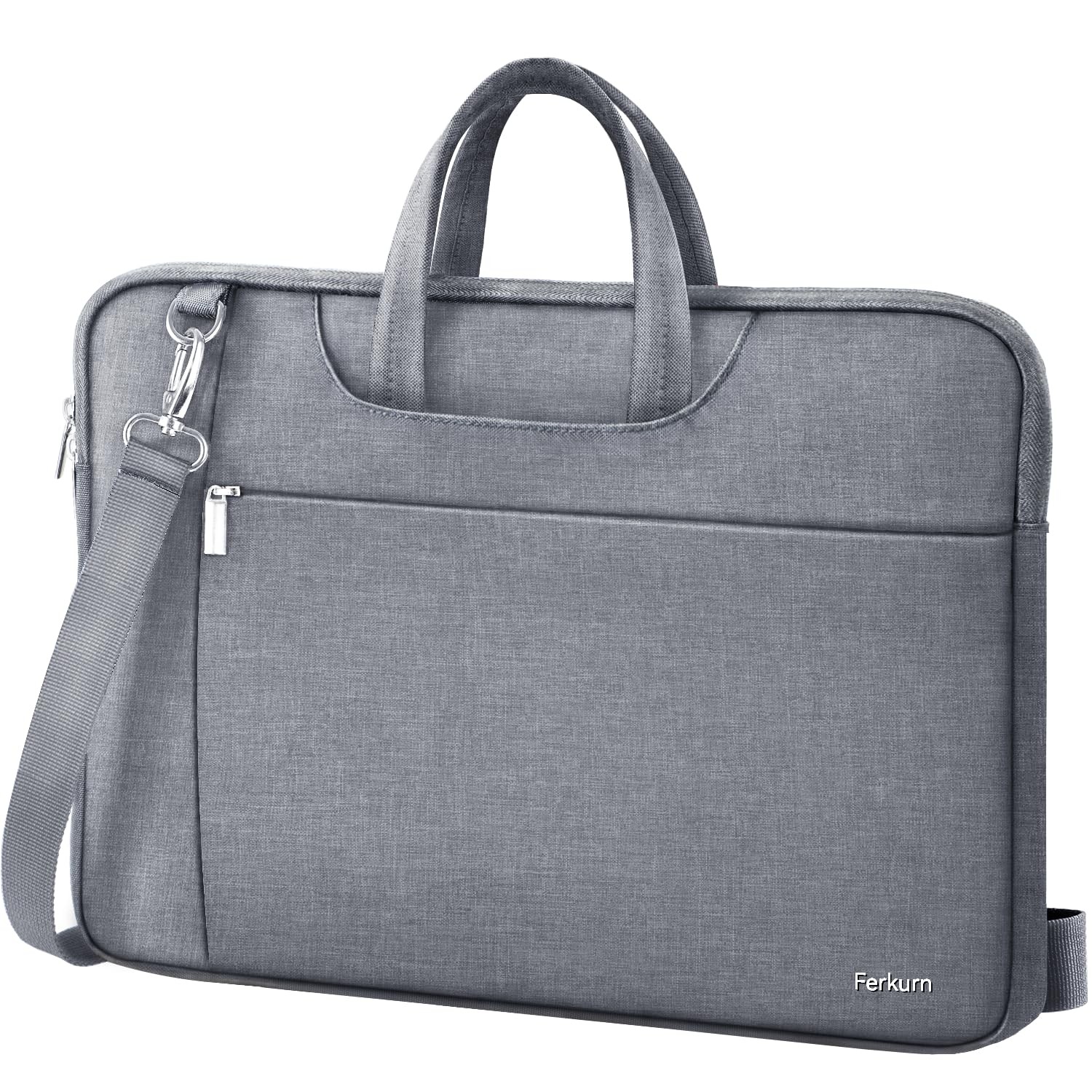Ferkurn 17 17.3 Inch Laptop Bag Case Women Men inch, Heather Grey