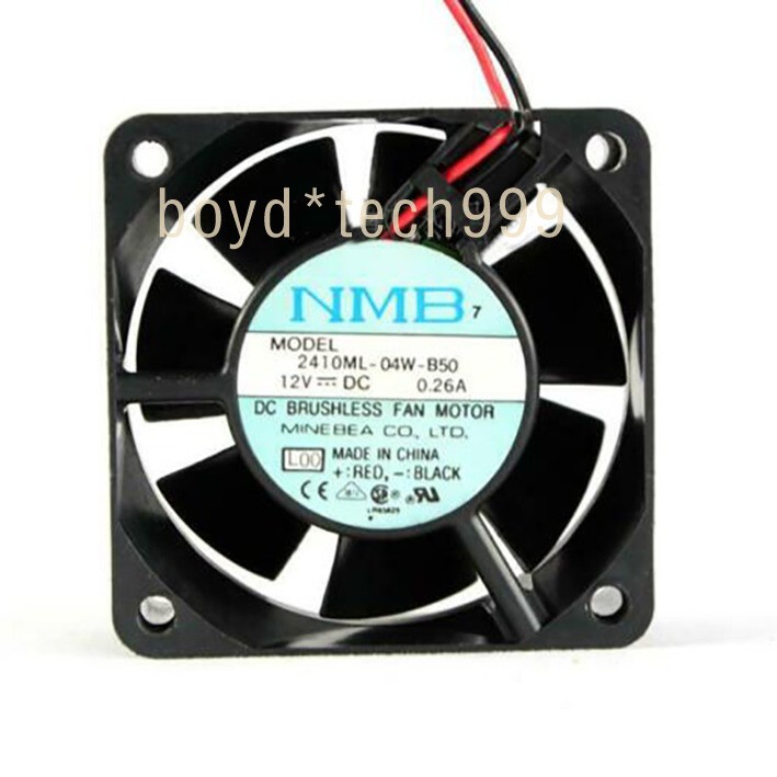 1PC FAN For NMB-MAT 2410ML-04W-B50 NMB 6025 6CM 12V 0.26A Chassis fan