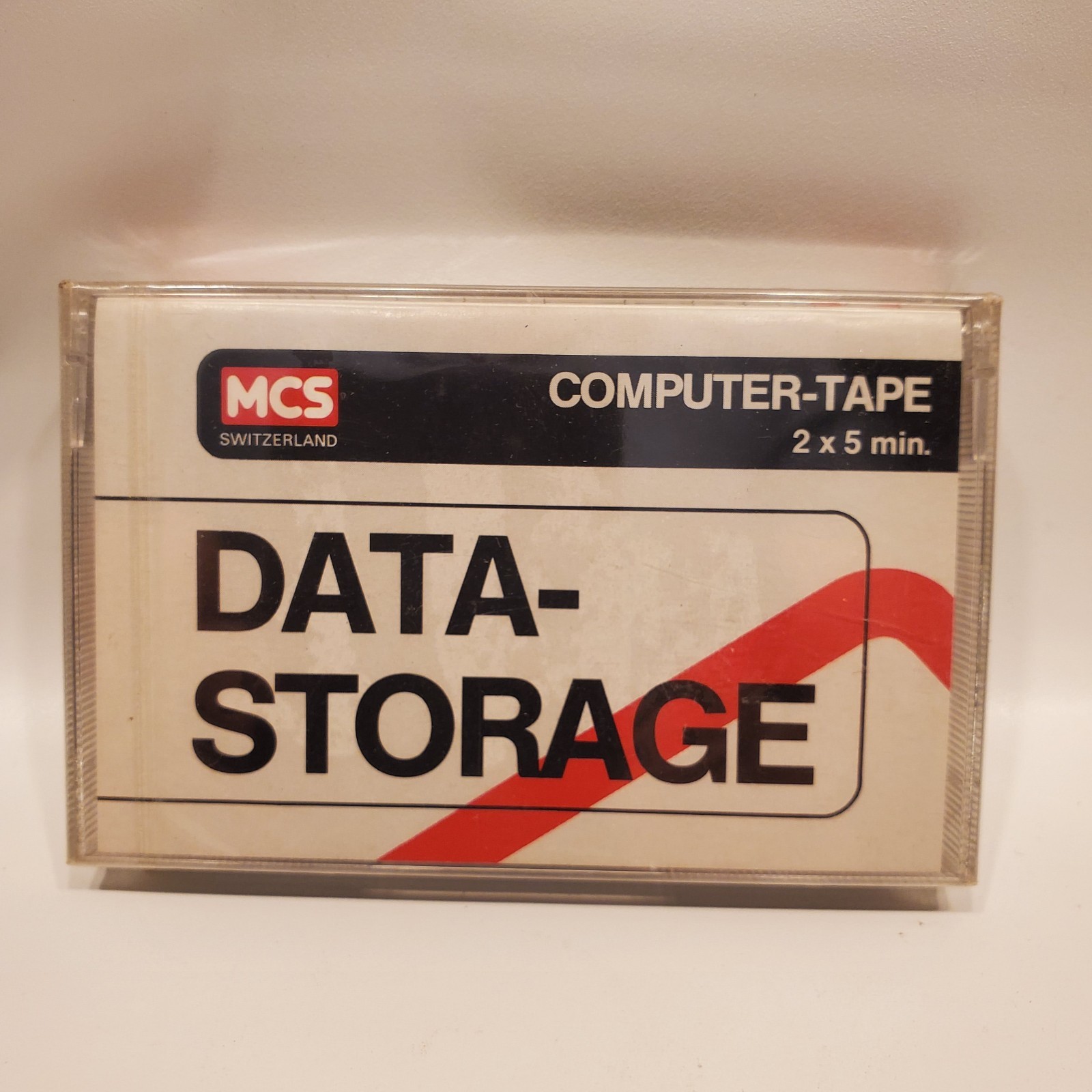 MCS Switzerland COMPUTER TAPE DATA STORAGE 2 x 5 min.  NEW 