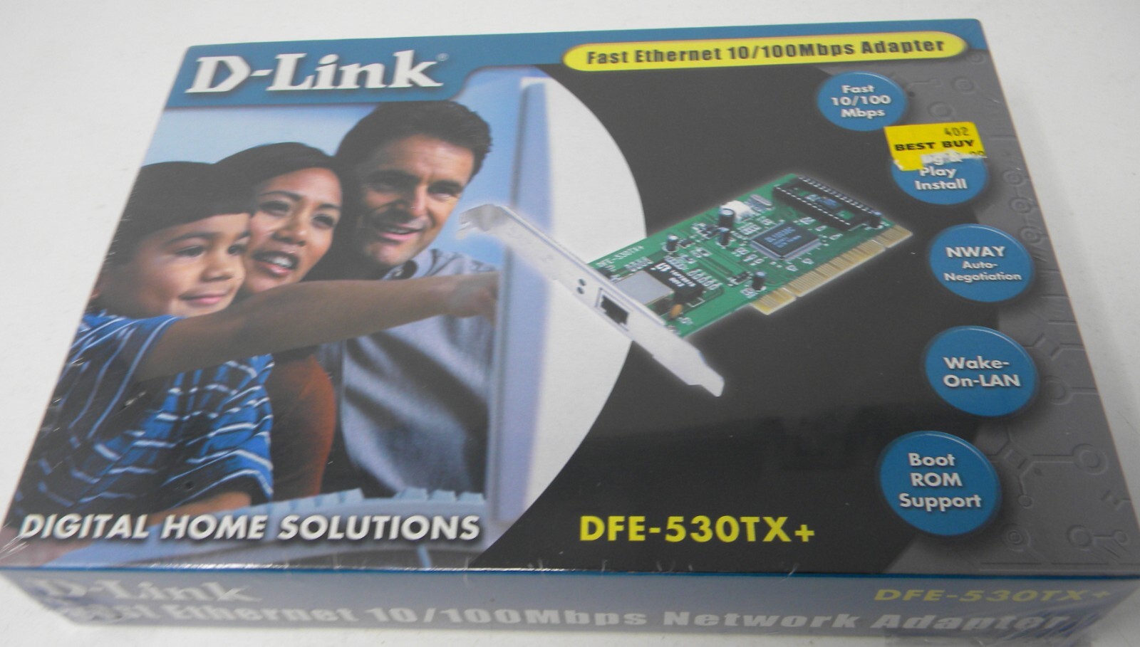 D-Link DFE-530TX+ Fast Ethernet 10/100Mbs Network Adapter Sealed