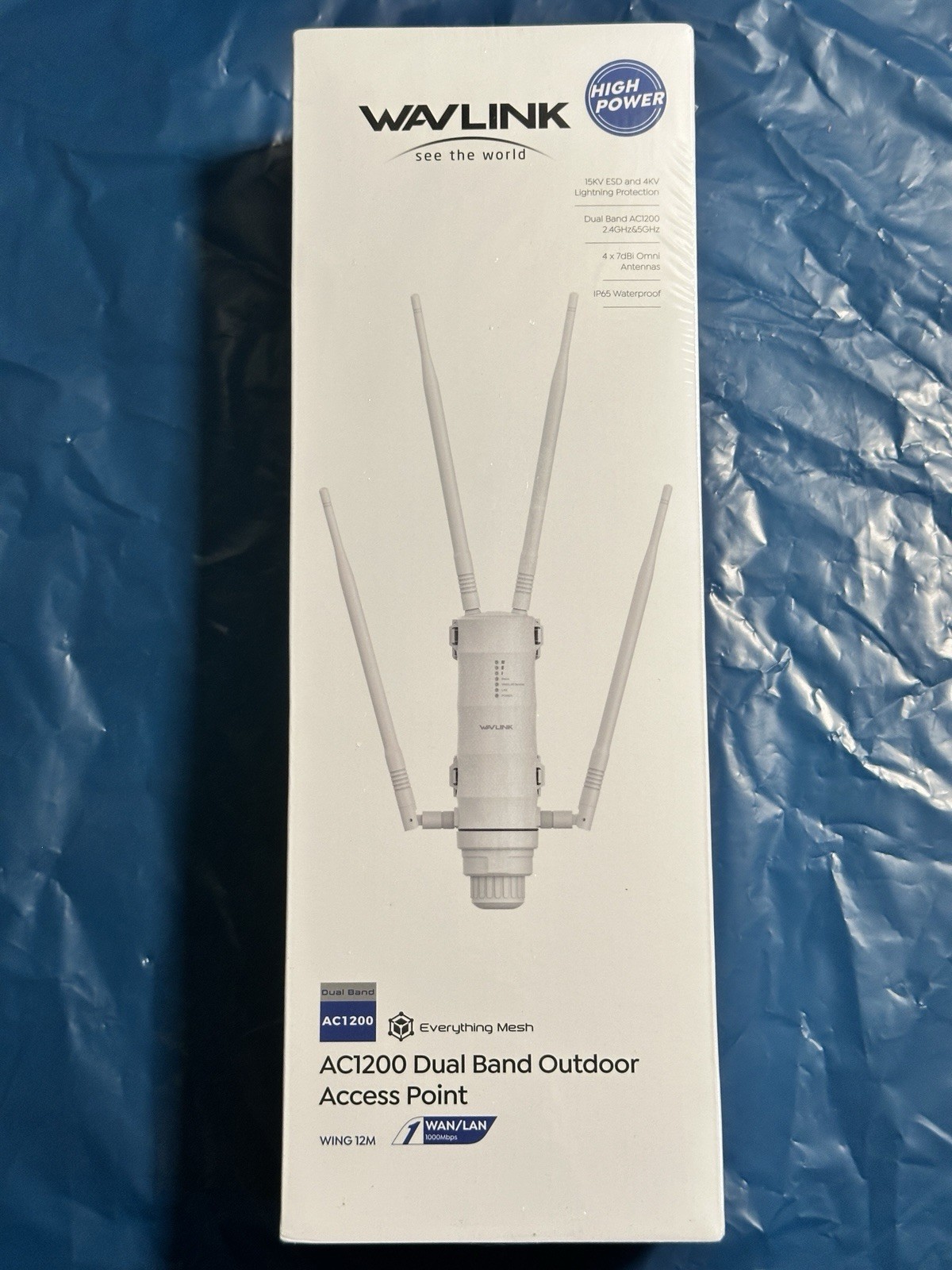 AC1200 Outdoor WiFi Range Extender, WAVLINK Weatherproof Outdoor Access Point