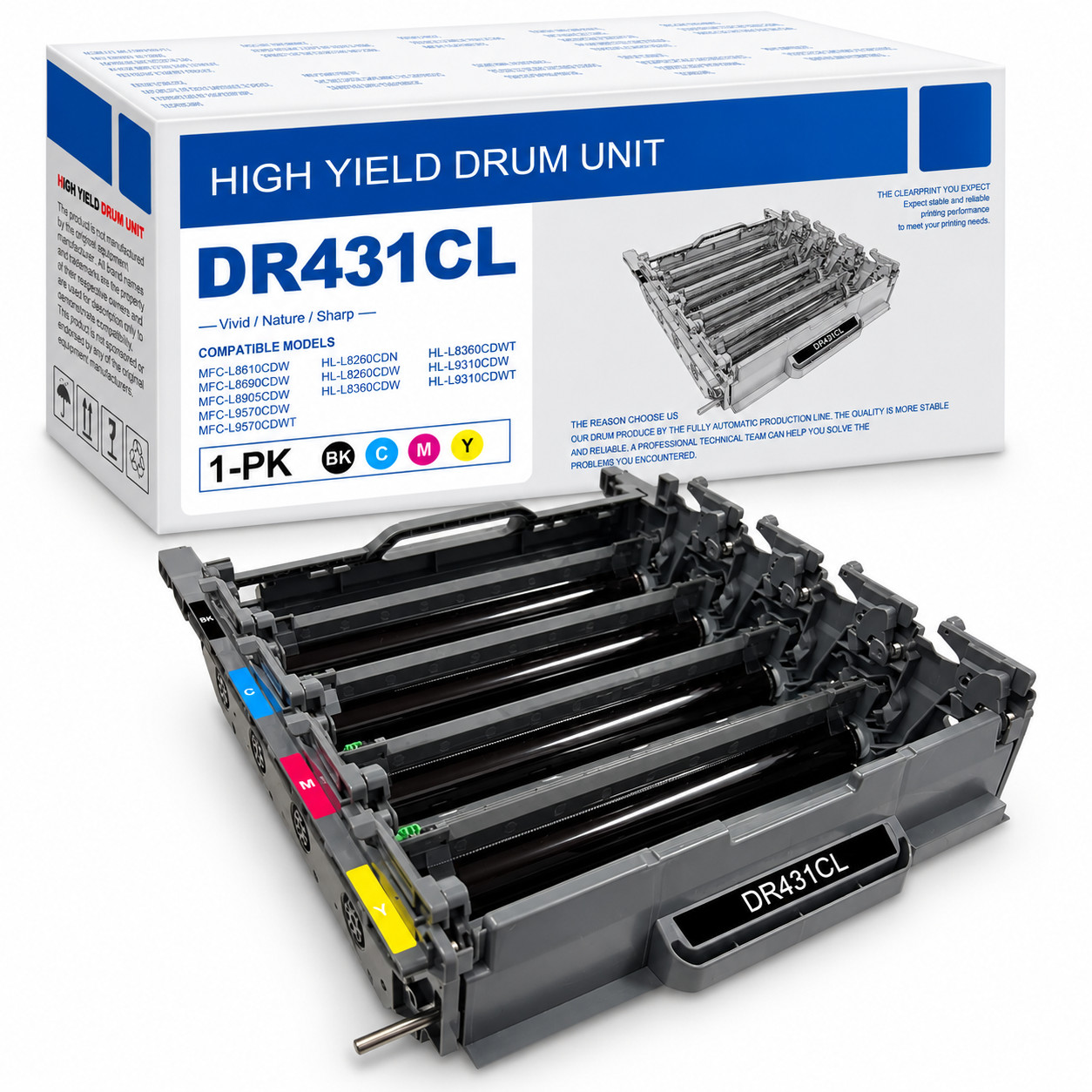 DR431CL Drum Unit fit for HL-L8360CDW L9310CDW MFC-L8610CDW L8900CDW L9570CDWT