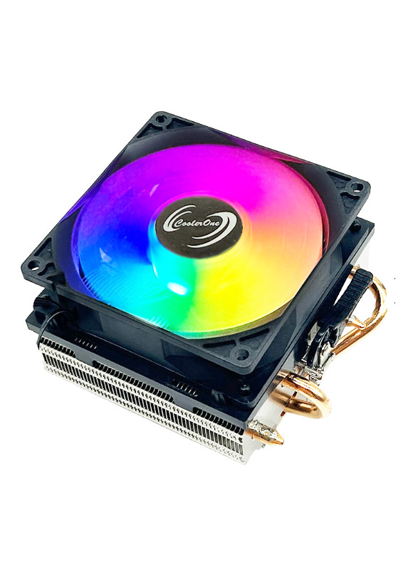 CoolerOne 92mm aRGB Fan Copper Base & Pipes Heatsink Cooler for AM5 AM4 AM3 AM2