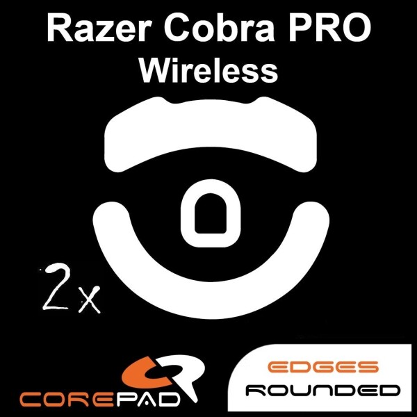 Corepad Skatez Razer Cobra Pro Replacement Mouse Feet Hyperglides PTFE Teflon