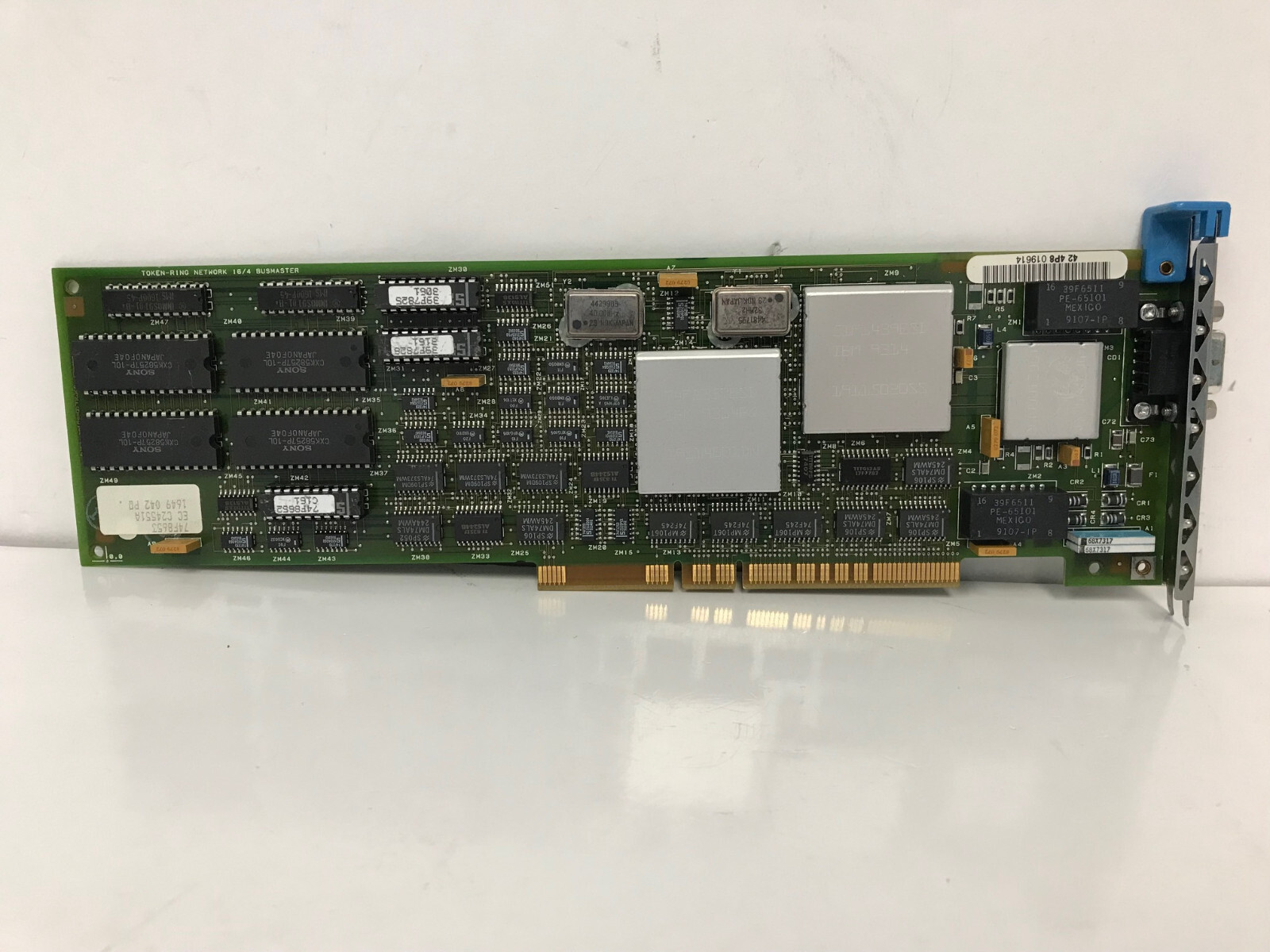 IBM 22F9380 MCA MICRO CHANNEL 16/4 TOKEN RING NETWORK BUSMASTER ADAPTER 2-2