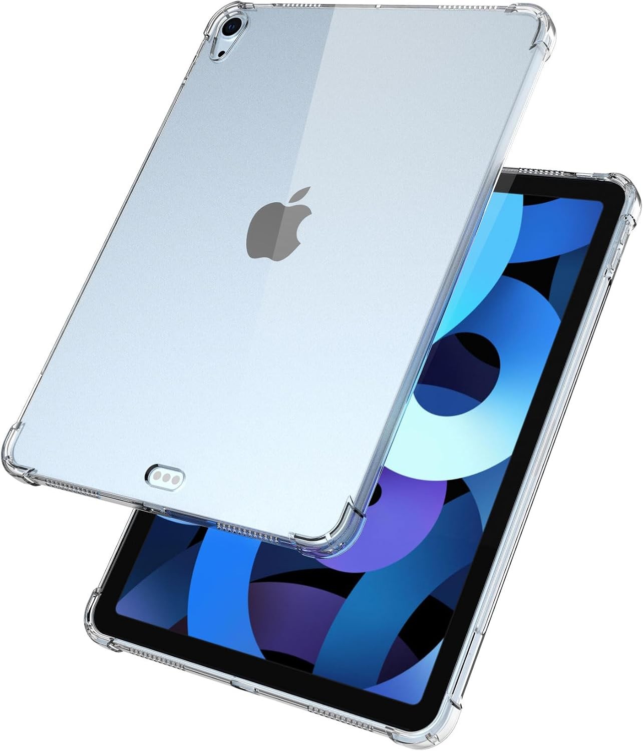 Slim Clear TPU Protective Case for 11 Inch iPad Air (2022/2020), Supports Apple