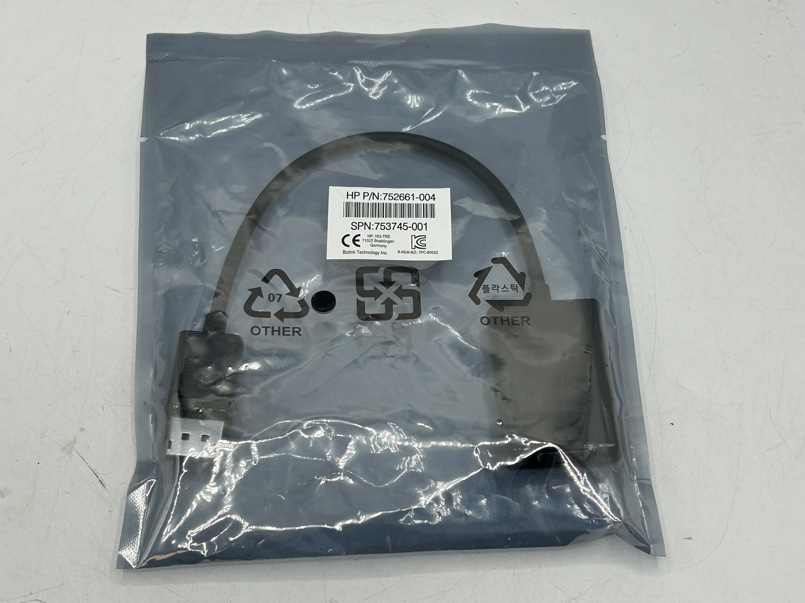 Genuine HP DisplayPort To VGA Adapter 752661-001 752661-004 Converter Cable