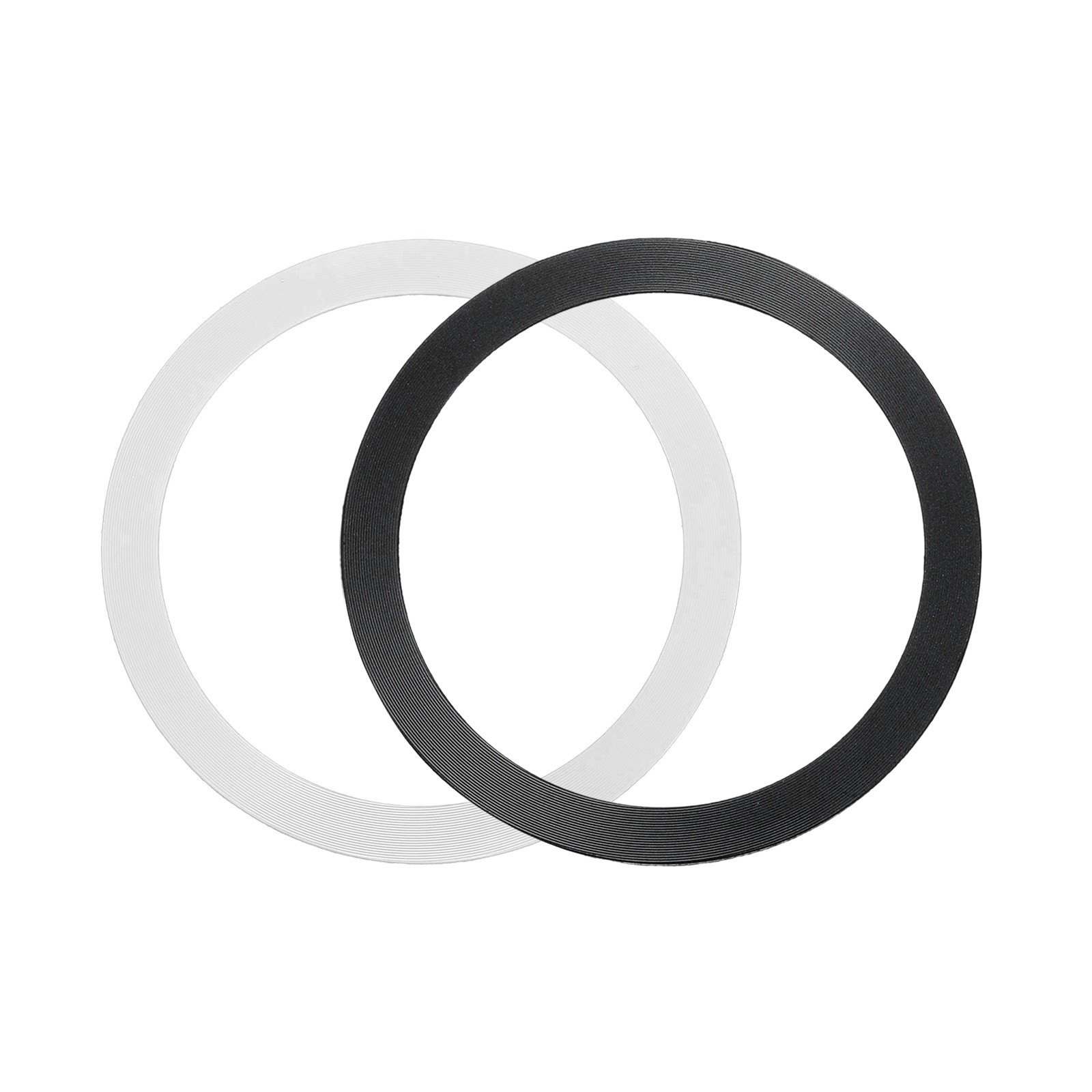 2Pcs Adapter Ring, Wireless Charger Conversion Kit, Black, White