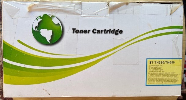 TWO TN580/620 High Yield Black Laser Jet Toner Cartridges