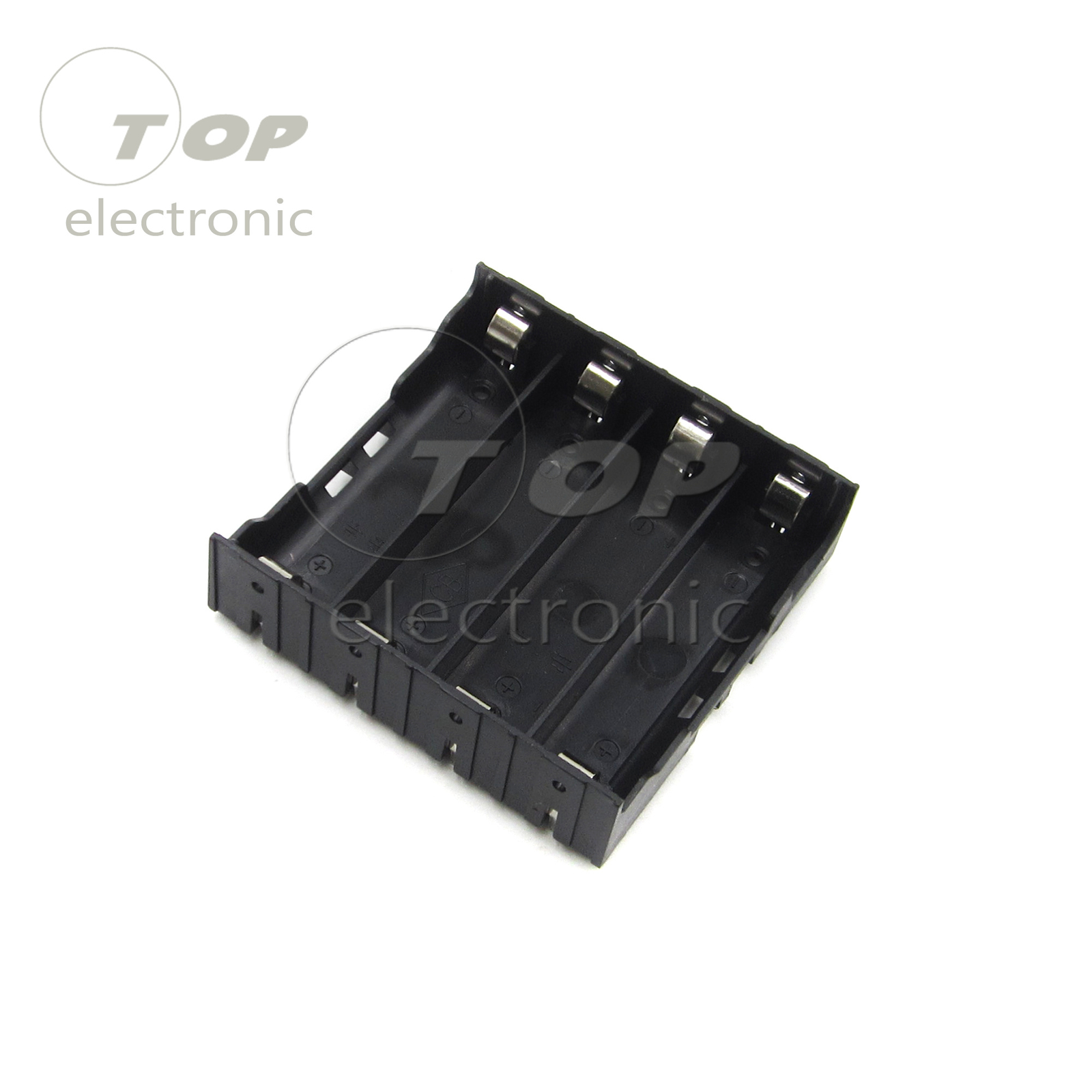 Black ABS Storage Box Holder Case For 4x Li-ion 18650 3.7V Battery box