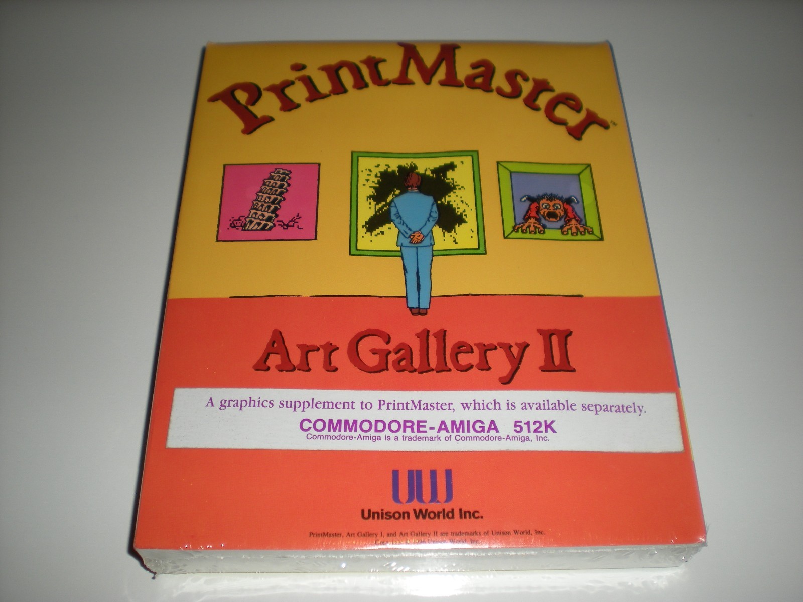 PrintMaster Art Gallery 2 for Amiga. Extra graphics for PrintMaster. Sealed box