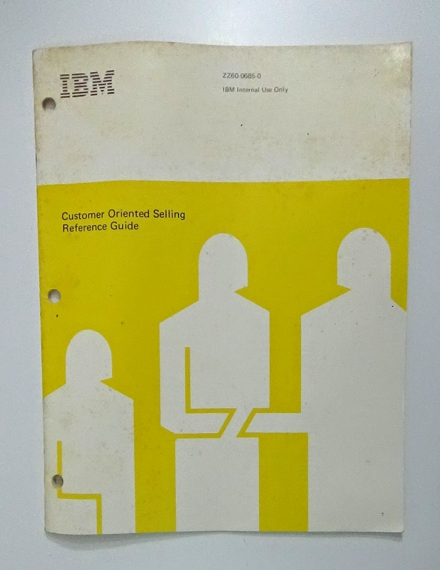 Vintage IBM Customer Oriented Selling Reference Guide 28-Page Pamphlet #E-13