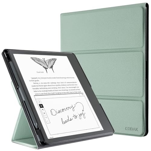 Durable Waterproof Kindle Scribe Case -  Leather with Dual Viewing Angles