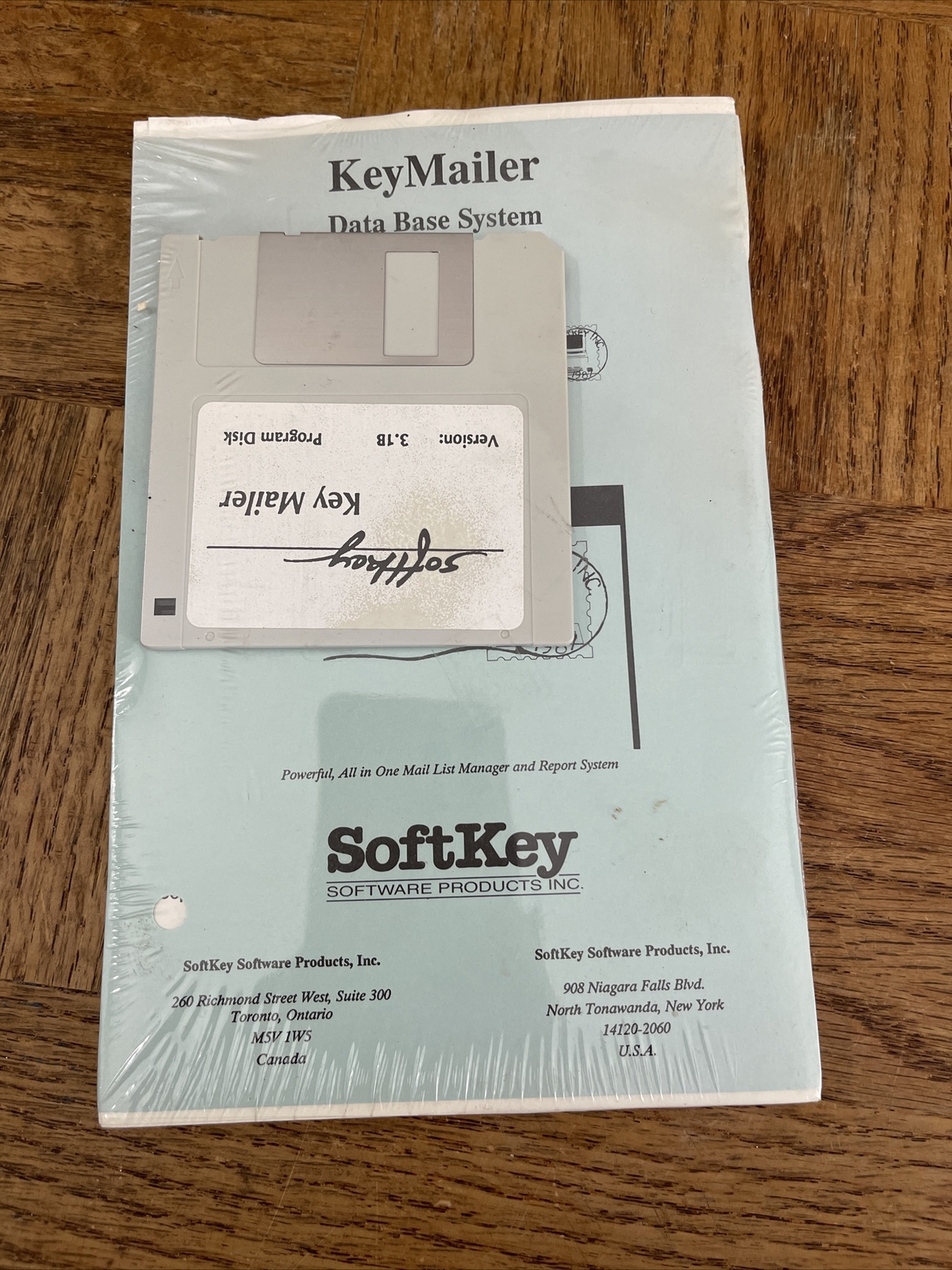 SoftKey Key Mailer Computer Diskette