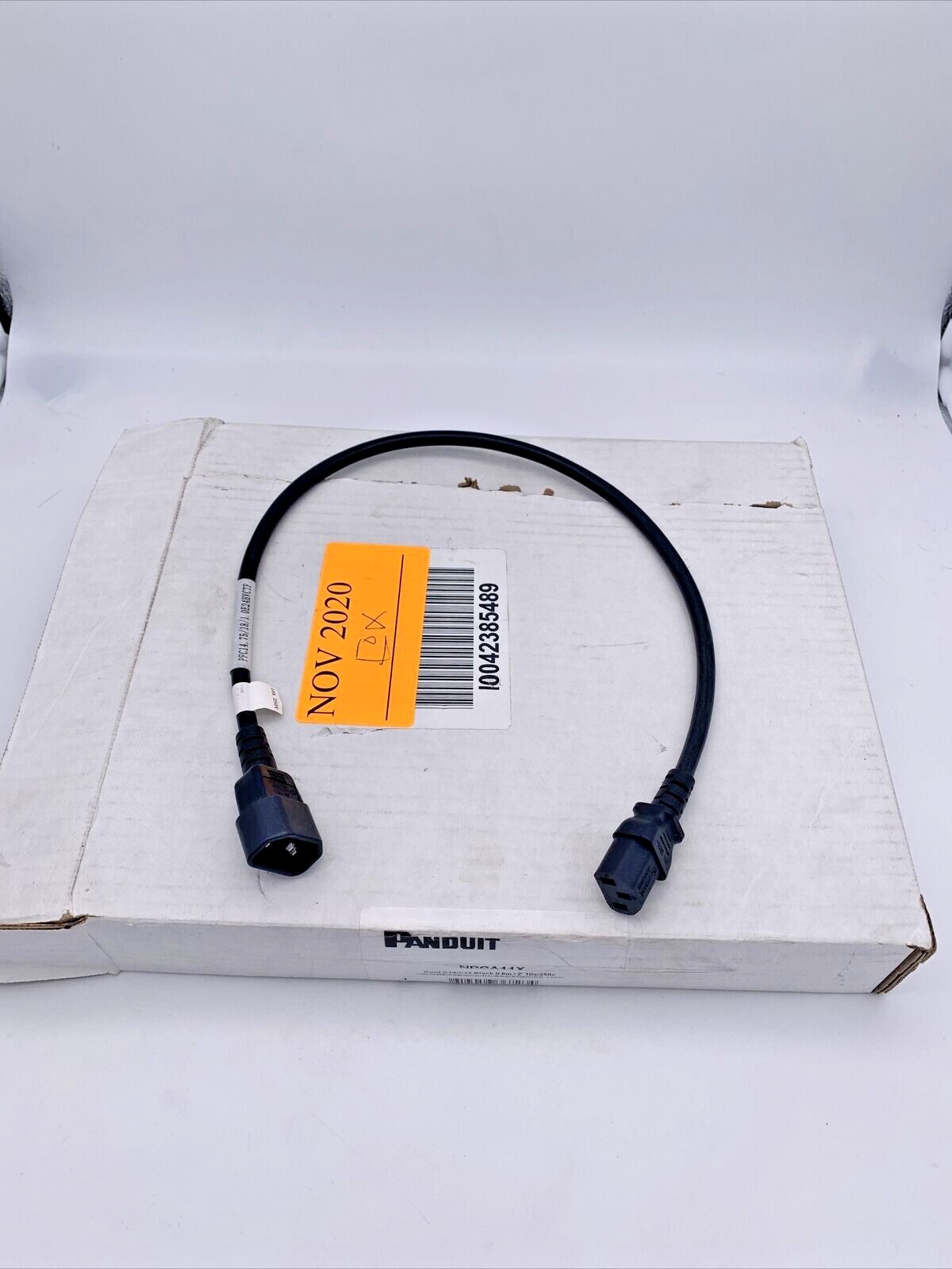 LOT OF 10 Panduit NPCA11X Cord C14/C13 Black 0.6m/2' 10a/250V