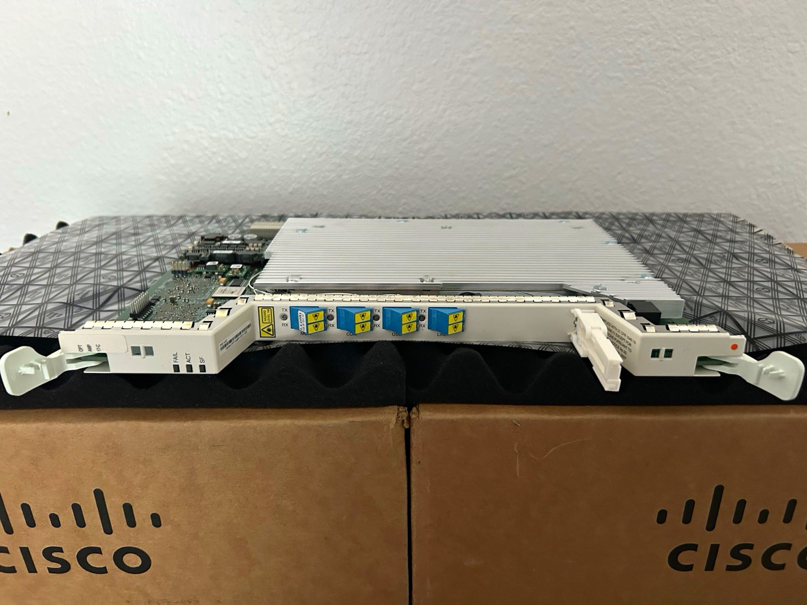 Cisco 15454 Optical Amplifier Module Card 15454-OPT-AMP-17C LC 4-Port SFP