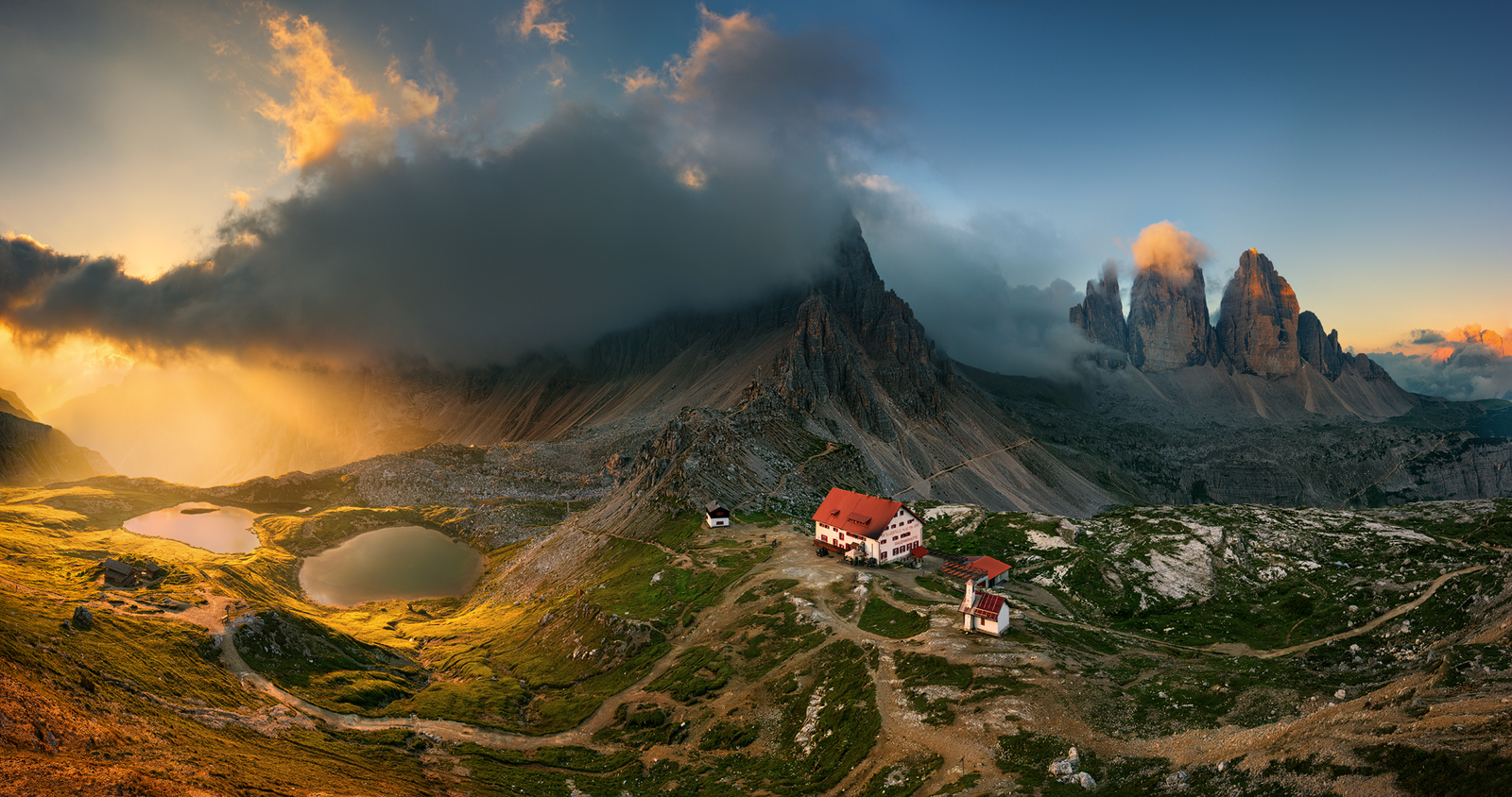 Landscape nature mountains valley krzysztof browko lake Custom Gaming Mat Desk