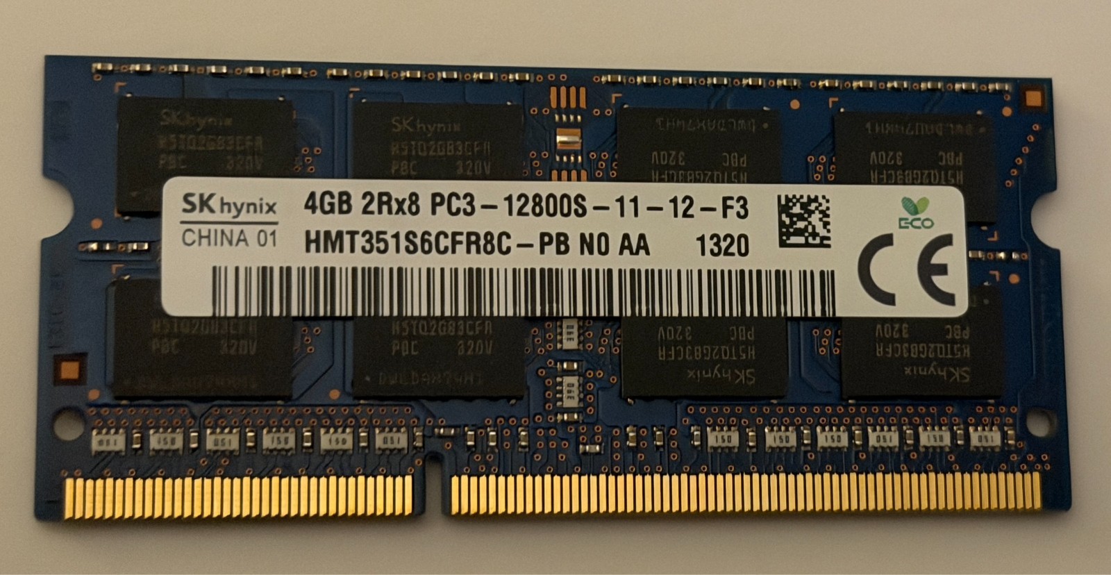 SKHynix 8GB Memory Kit – 2x4GB DDR3L 1600MHz PC3L-12800S 1Rx8 SODIMM