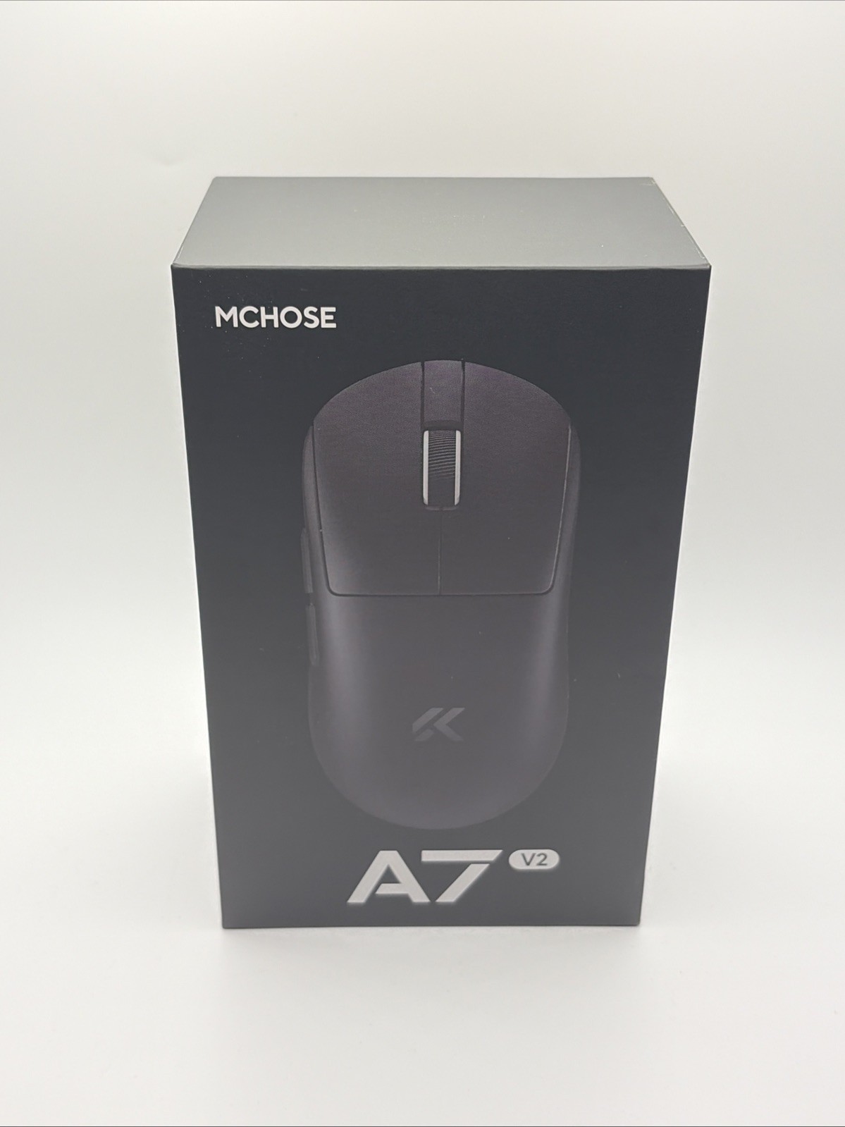 MCHOSE A7 V2 Ultra Tri-Mode Wireless Gaming Mouse 8K 42K DPI PAW3950 Black Dual