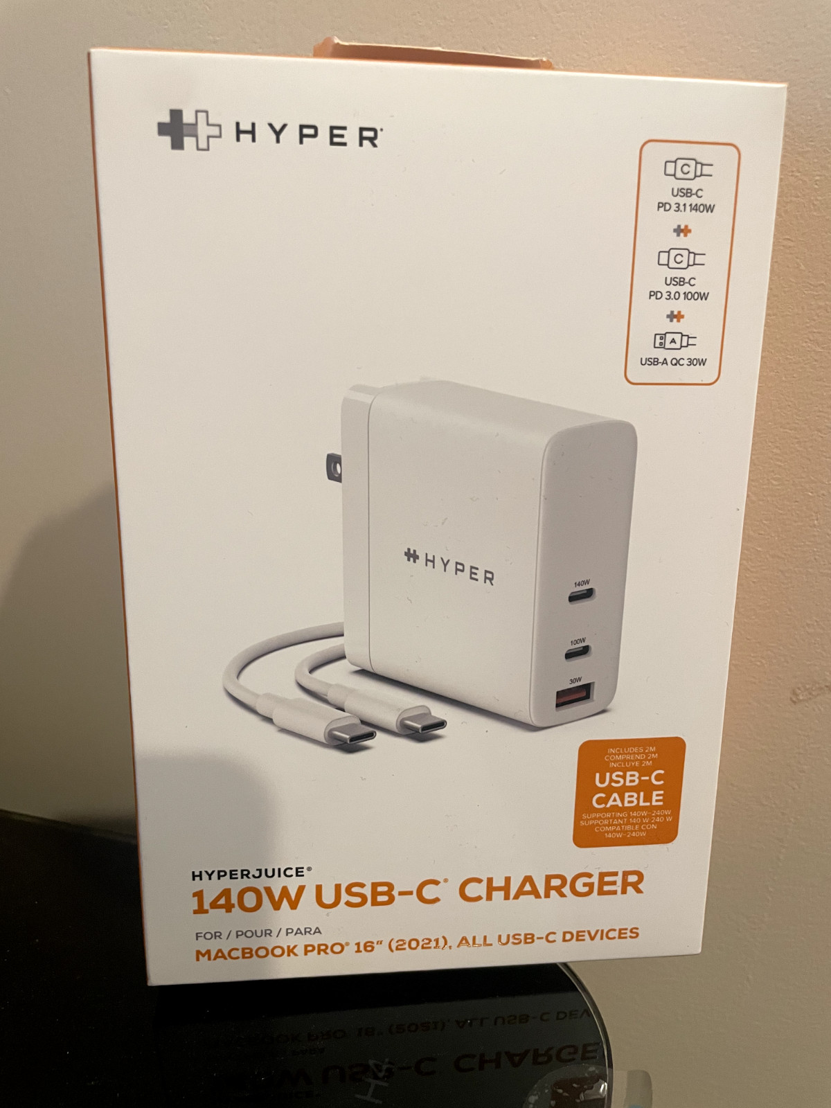 HyperJuice 140W PD 3.1 USB-C Charger for MacBook and Windows