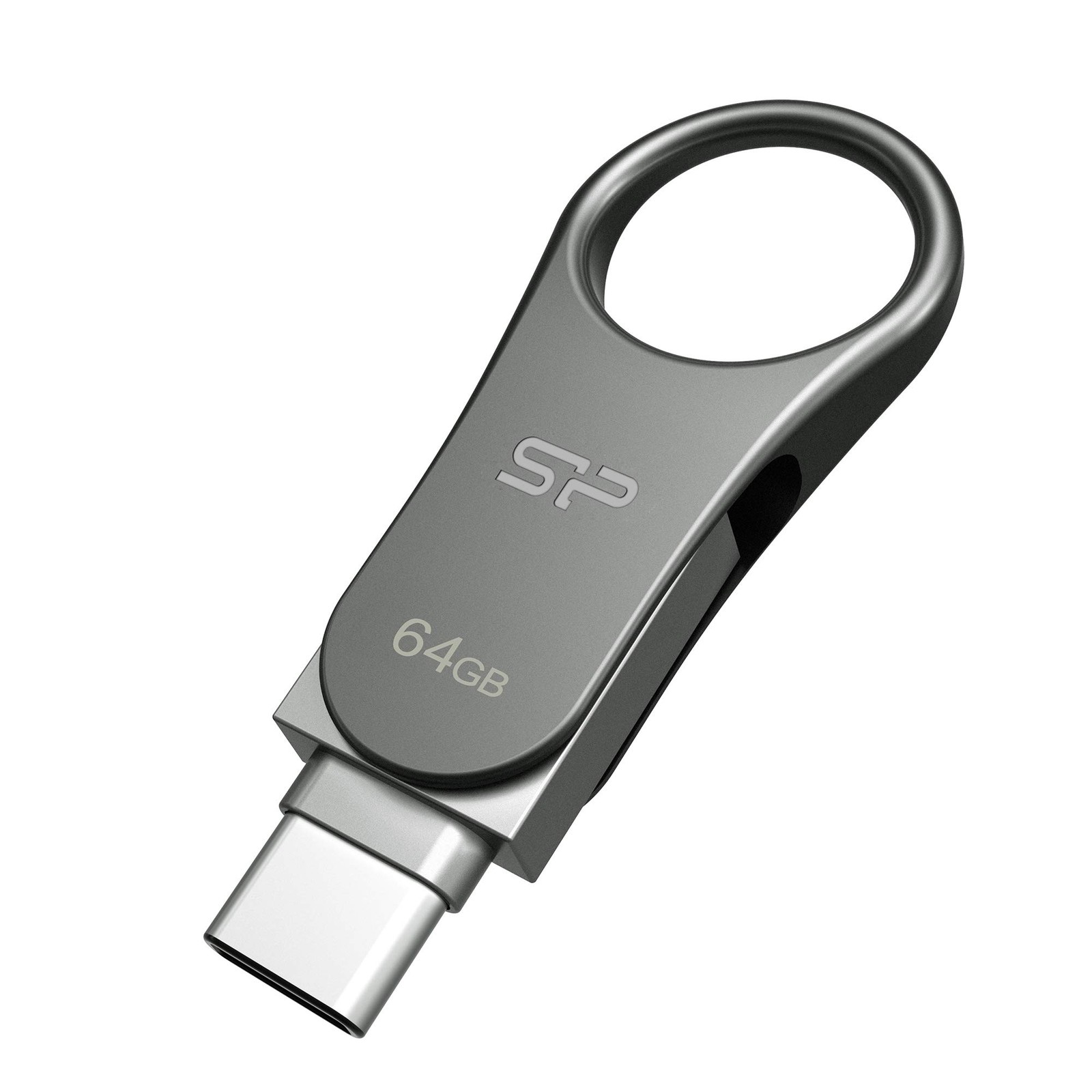 Silicon Power 64GB USB-C USB-A Dual Flash Drive USB 3.2 Gen 1 C80 Japan Import