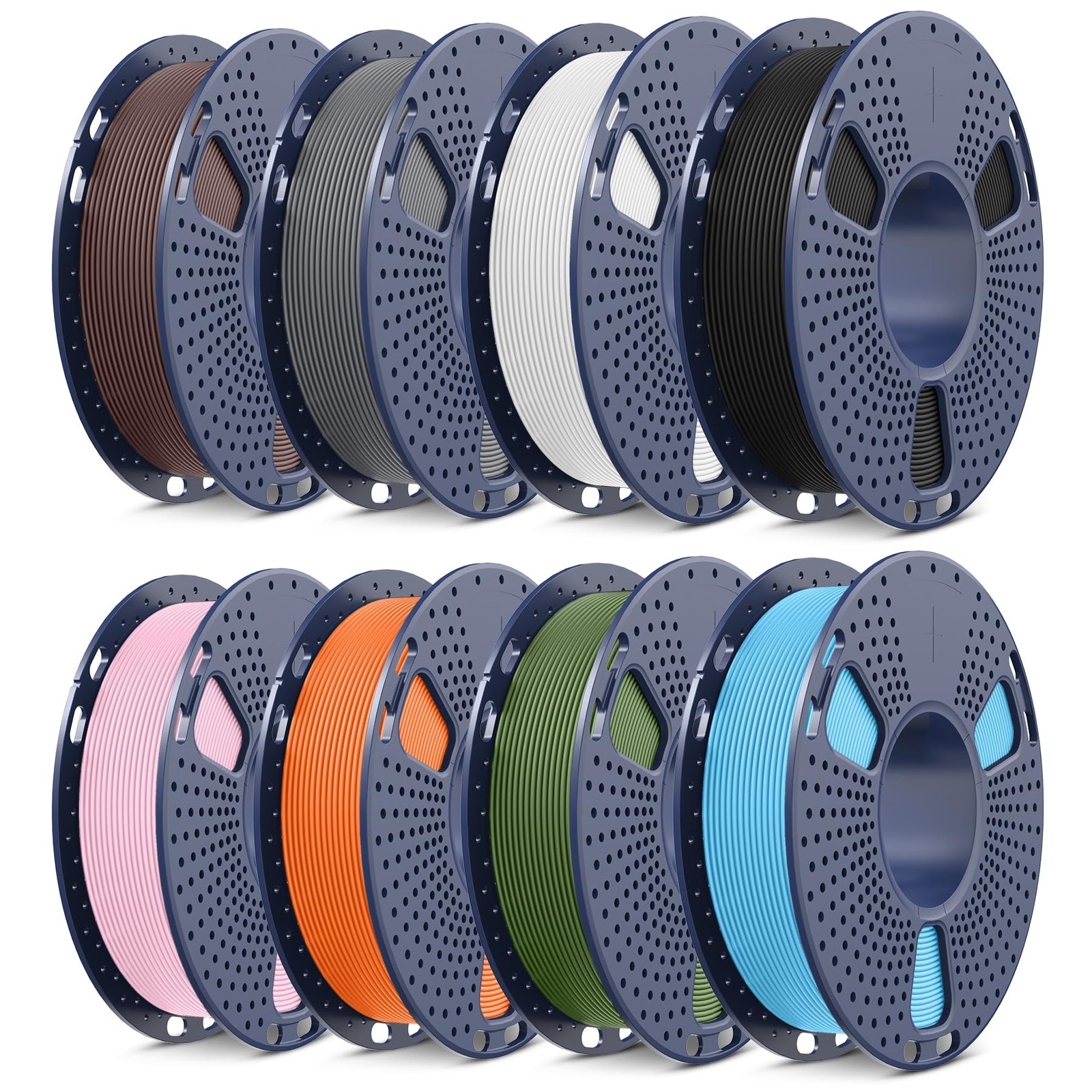 SUNLU High Speed Matte PLA Filament, Smooth PLA Matte 3D Printer Filament Bun...