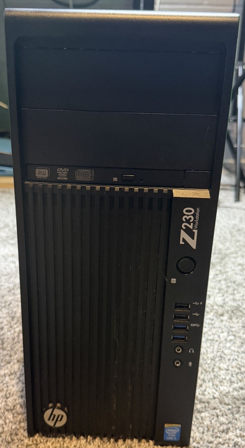 HP Z230 Workstation MT Intel Core i7 3.3GHz 8GB RAM 1TB HDD Needs Windows 11