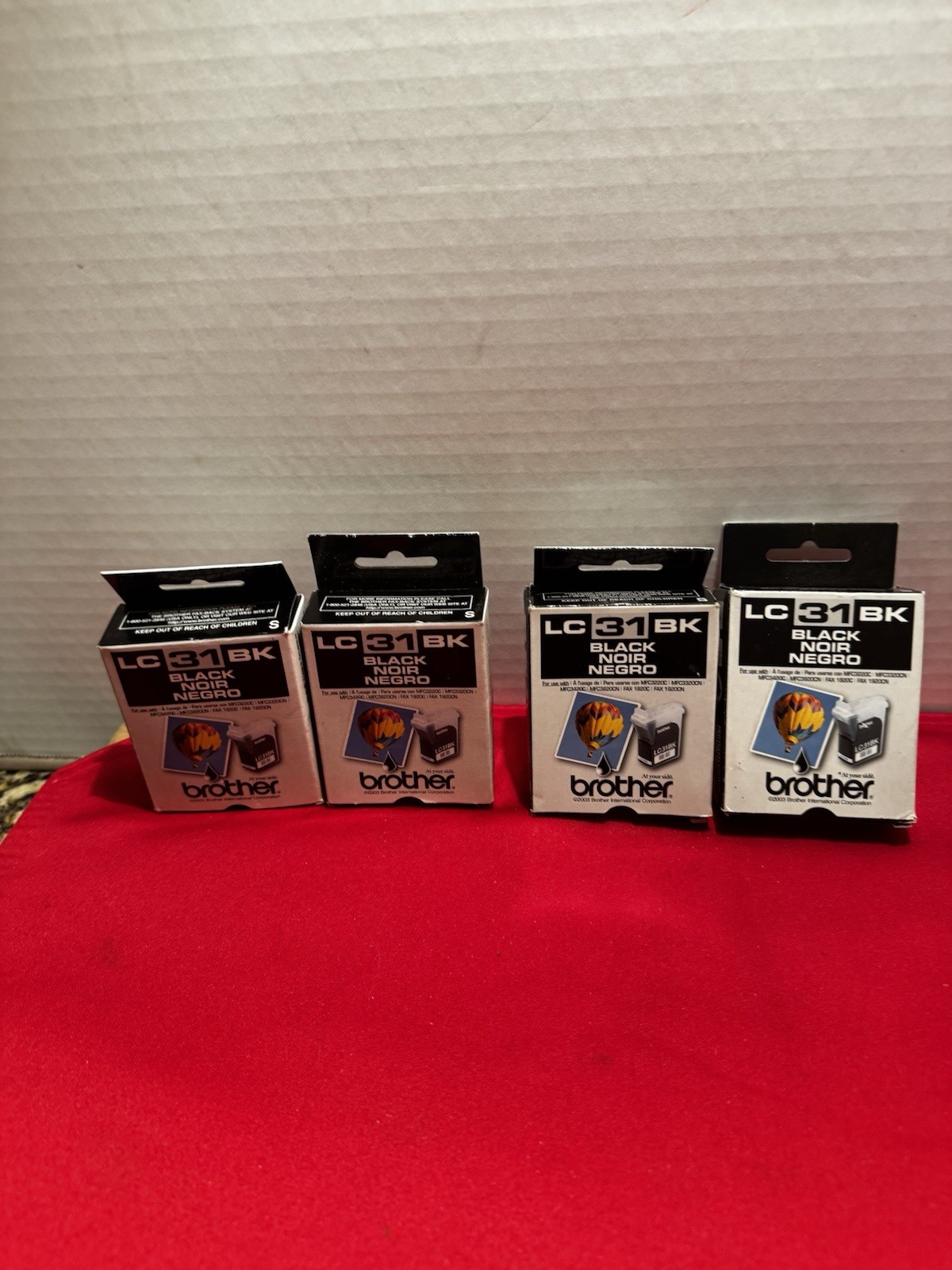 Brother LC3011 LC3013 Ink Cartridges Lot of 4 Black  OEM Sealed