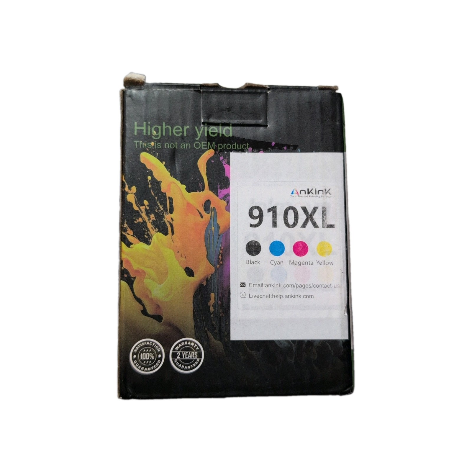 910XL Ink Cartridges for 4 Pack Replacement  for OfficeJet Pro 8025e 8025 8028e
