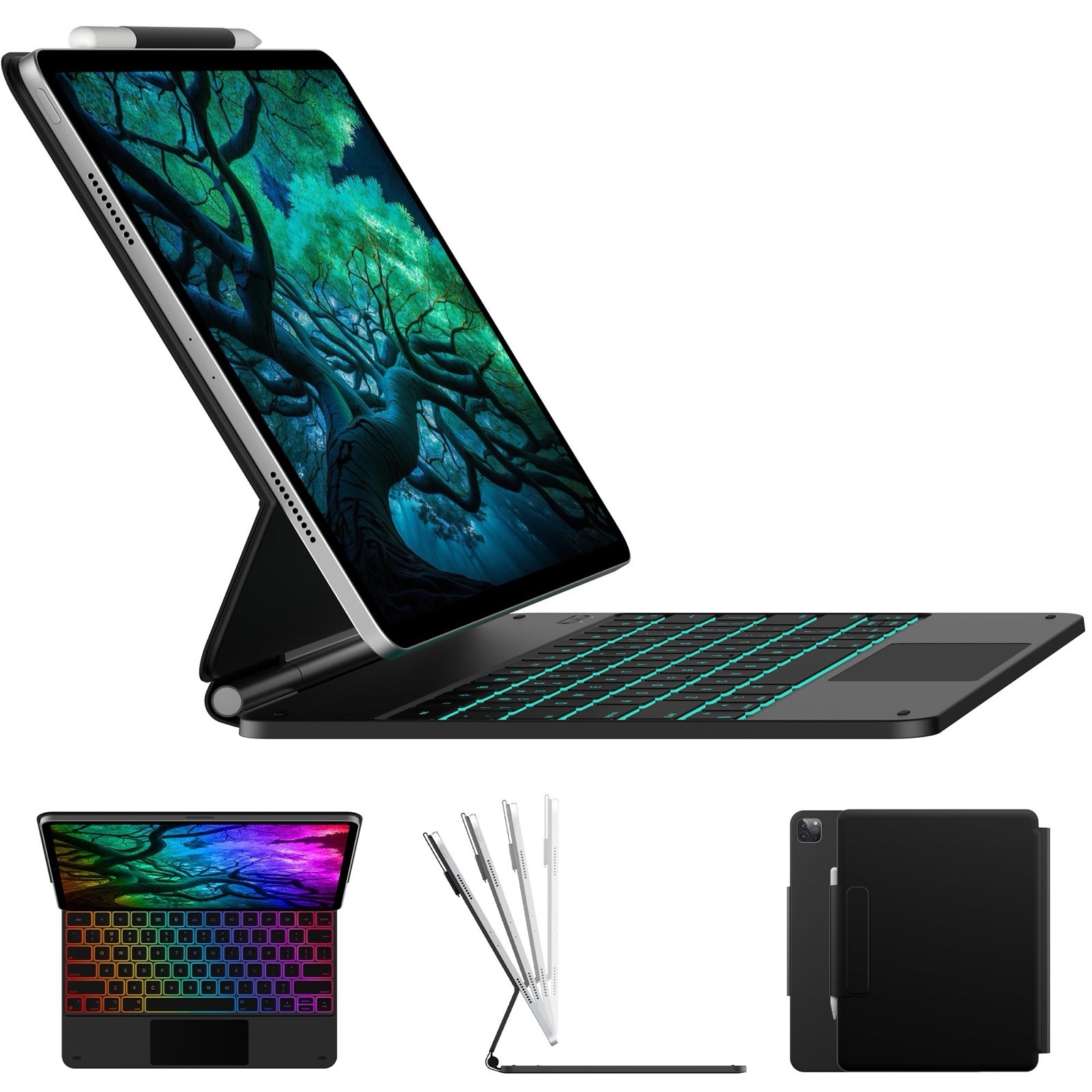 Typecase Edge Keyboard Case iPad Air 13 M3/M2 Pro 12.9 Backlit