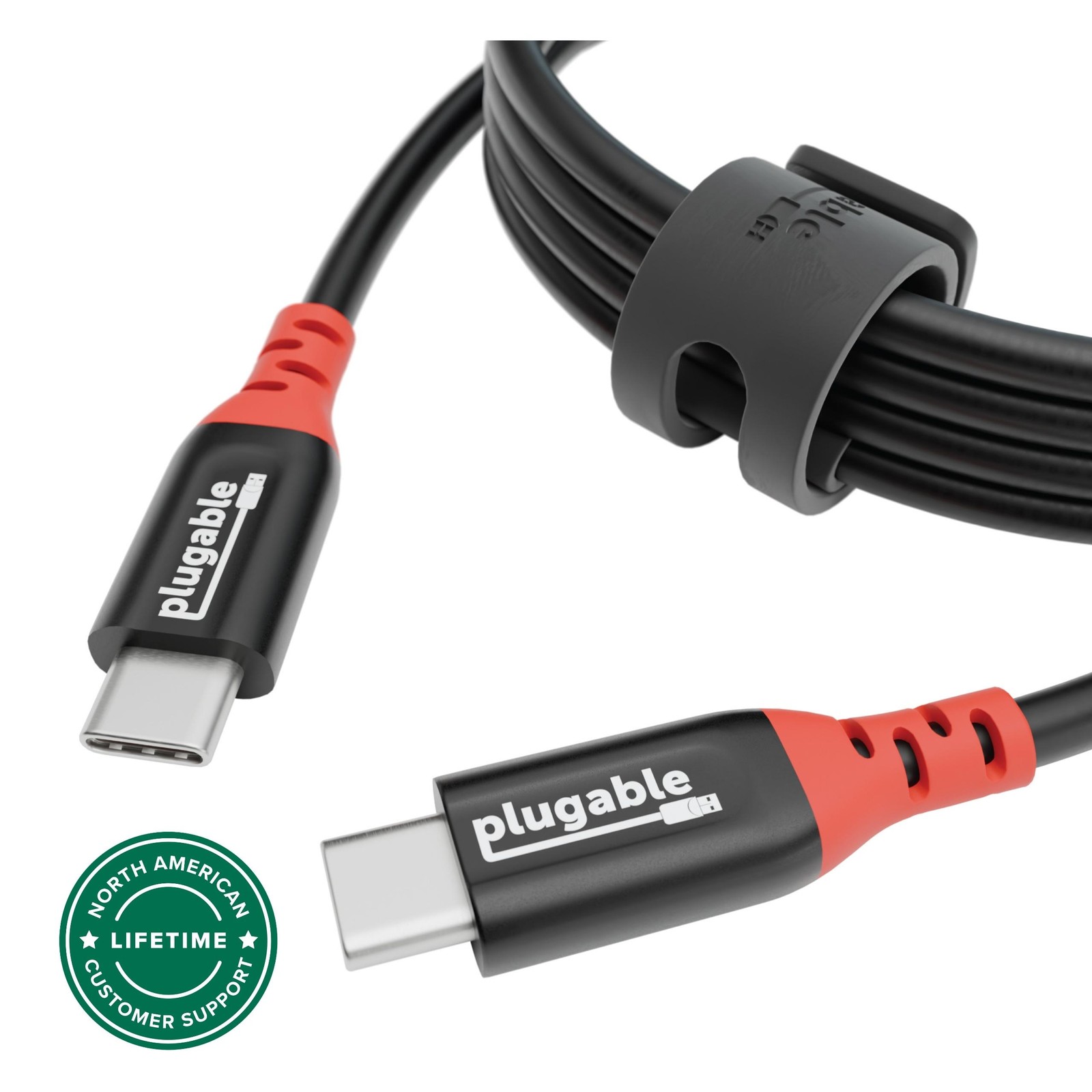 Plugable USB-C Cable, Data Blocker Charge Only, 240W (6.5 ft / 2m)