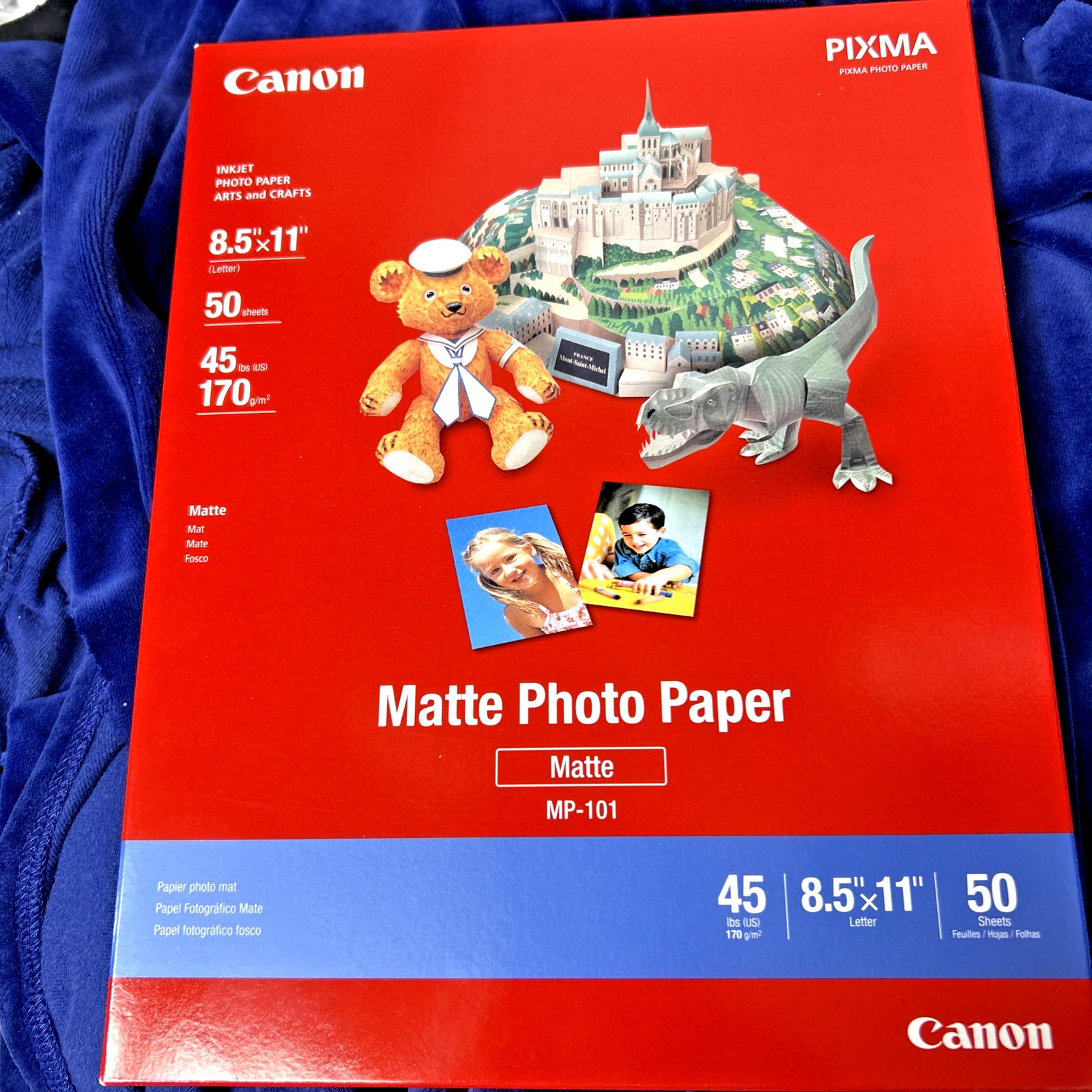 Canon Matte Photo Inkjet Paper, 8.5 mil., 8.5x11", 50 Sheets