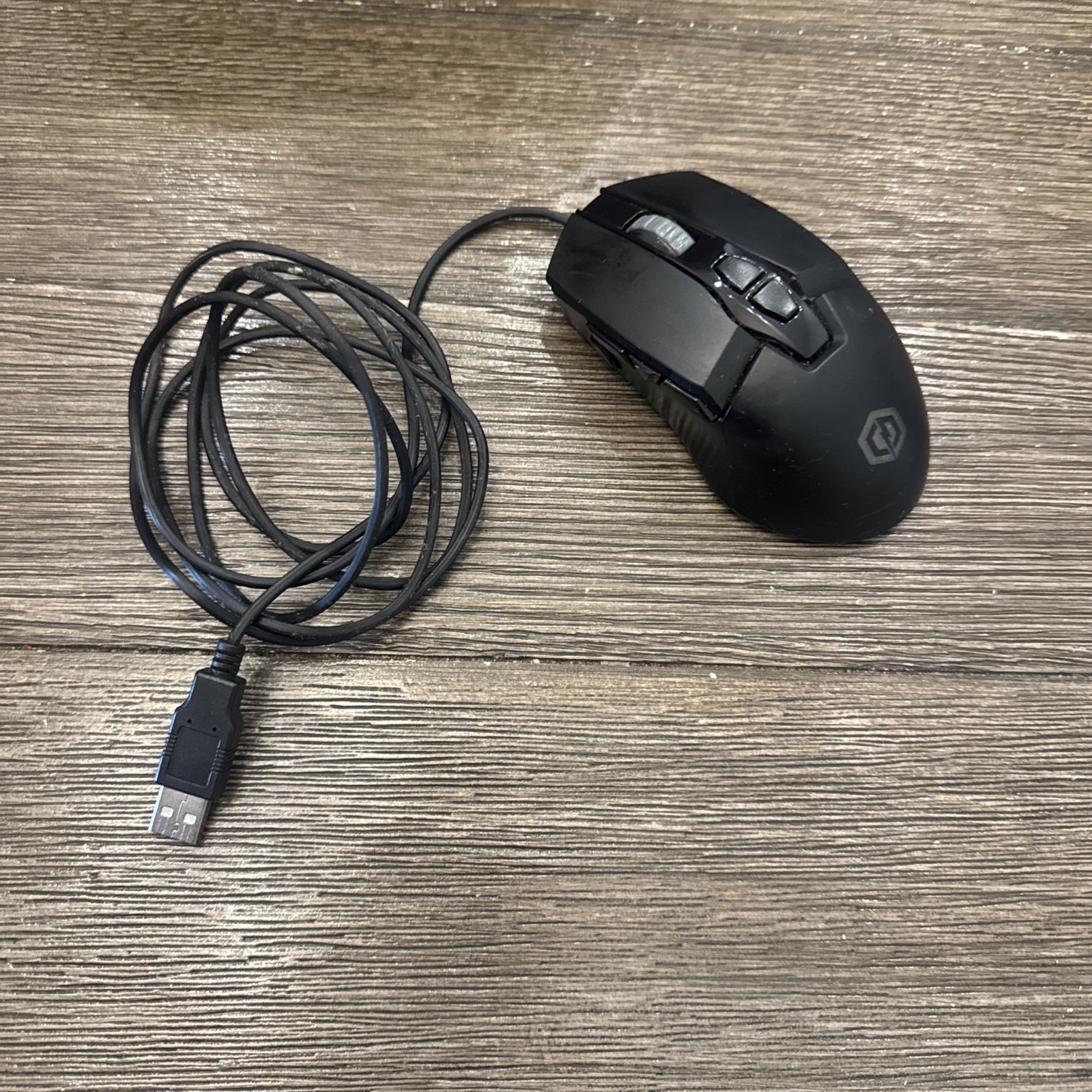 CyberPowerPC Elite M1-131 Wired USB Gaming Optical Mouse 8 Buttons Black.