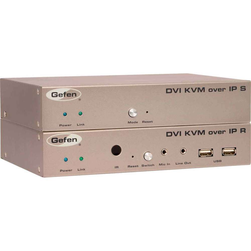 Gefen DVI KVM over IP Transmitter & Receiver Kit EXT-DVIKVM-LAN