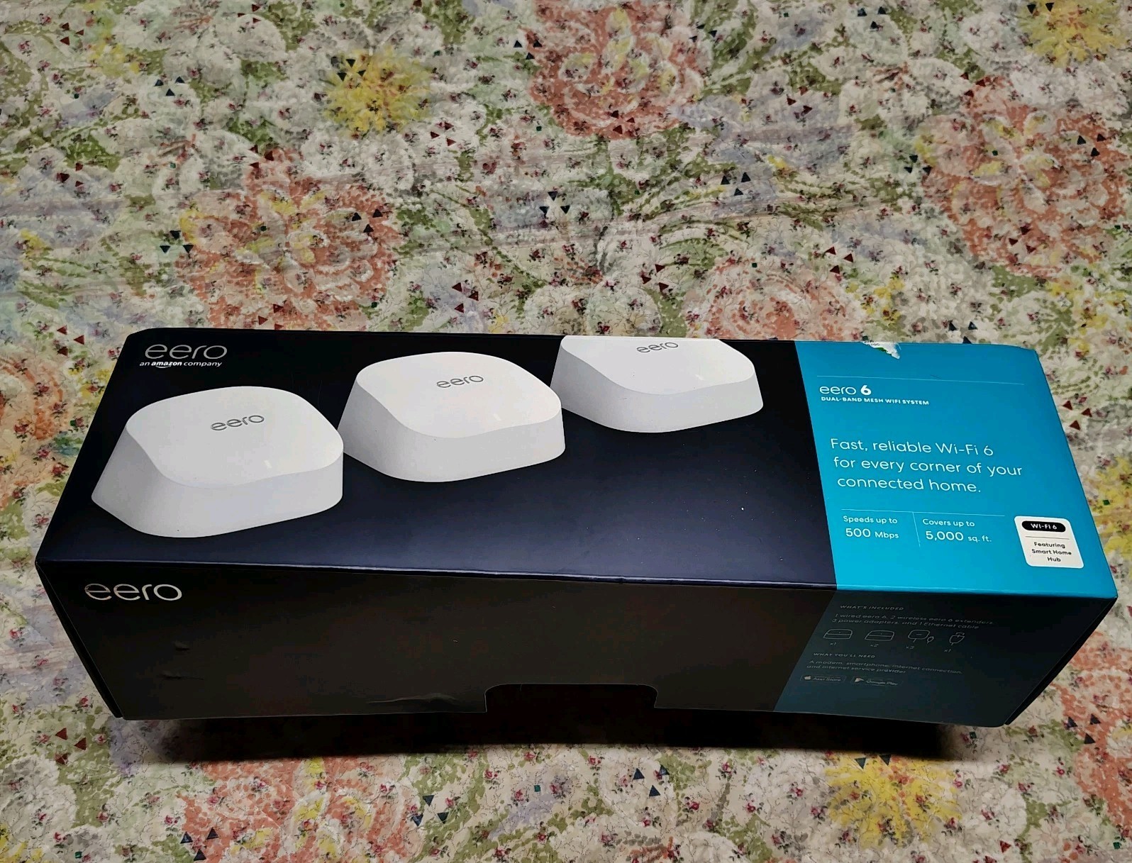 eero - 6 Dual-band Mesh Wi-Fi 6 System (3-pack) White M110311