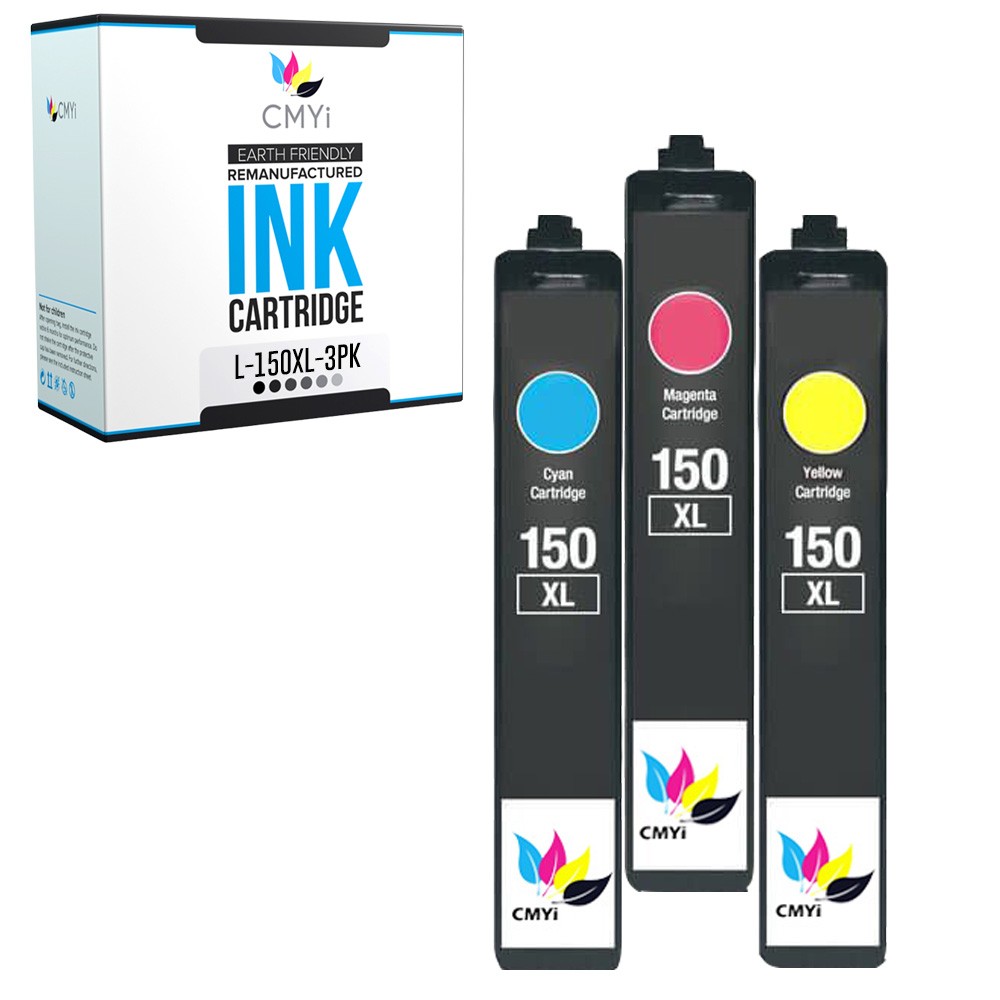 CMYi 3-Pack Replacement 150XL Cartridge for Lexmark Pro715 Pro915 S310 S315 S515