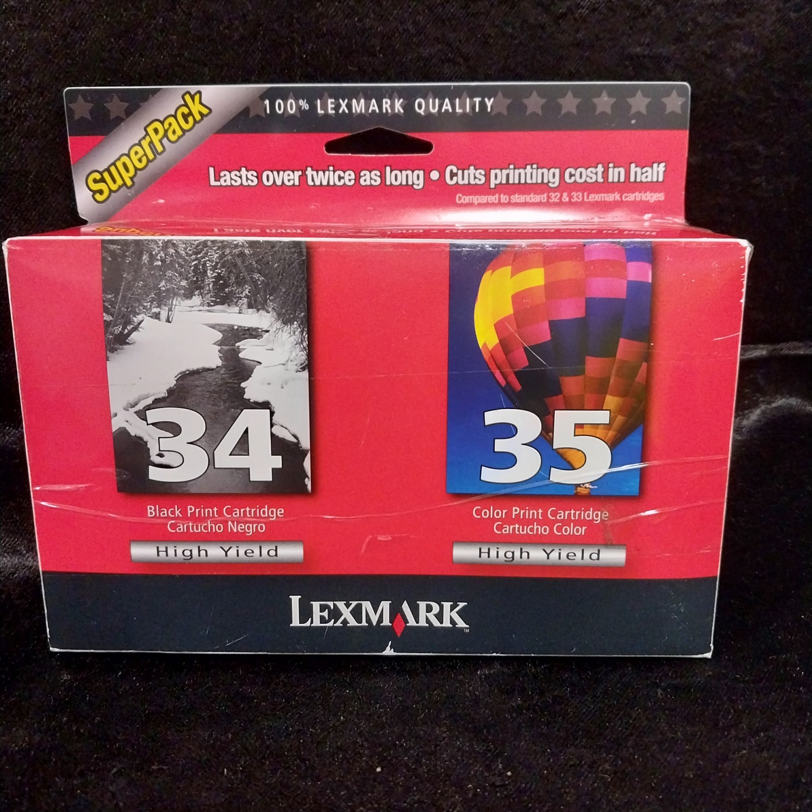 New Genuine Lexmark 34 35 2PK Ink Cartridges X Series X2500 Z Series Z1300 Z1310