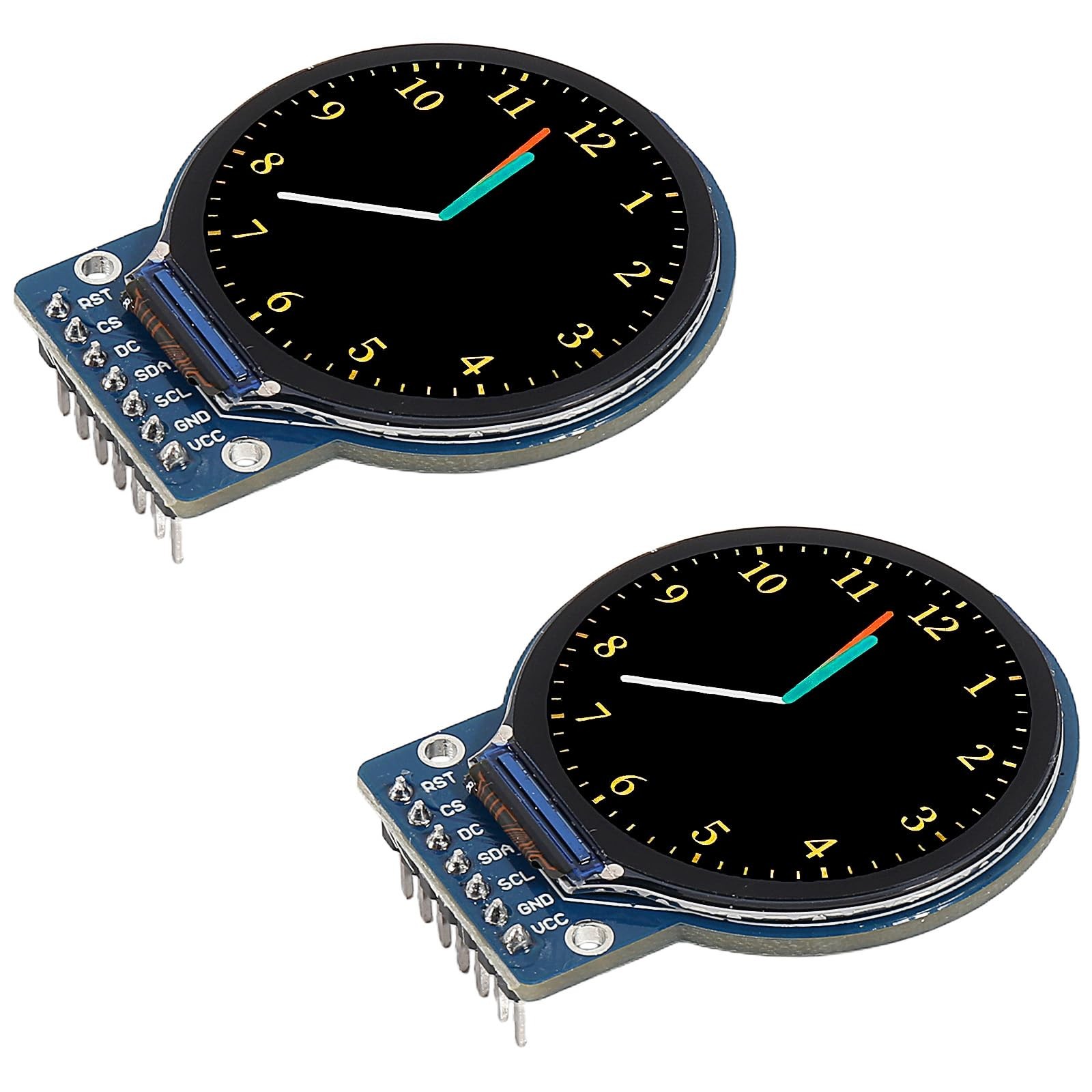 2Pcs 1.28 Inch LCD Round Screen TFT Display Board GC9A01 Driver 1.28" TFT LCD...