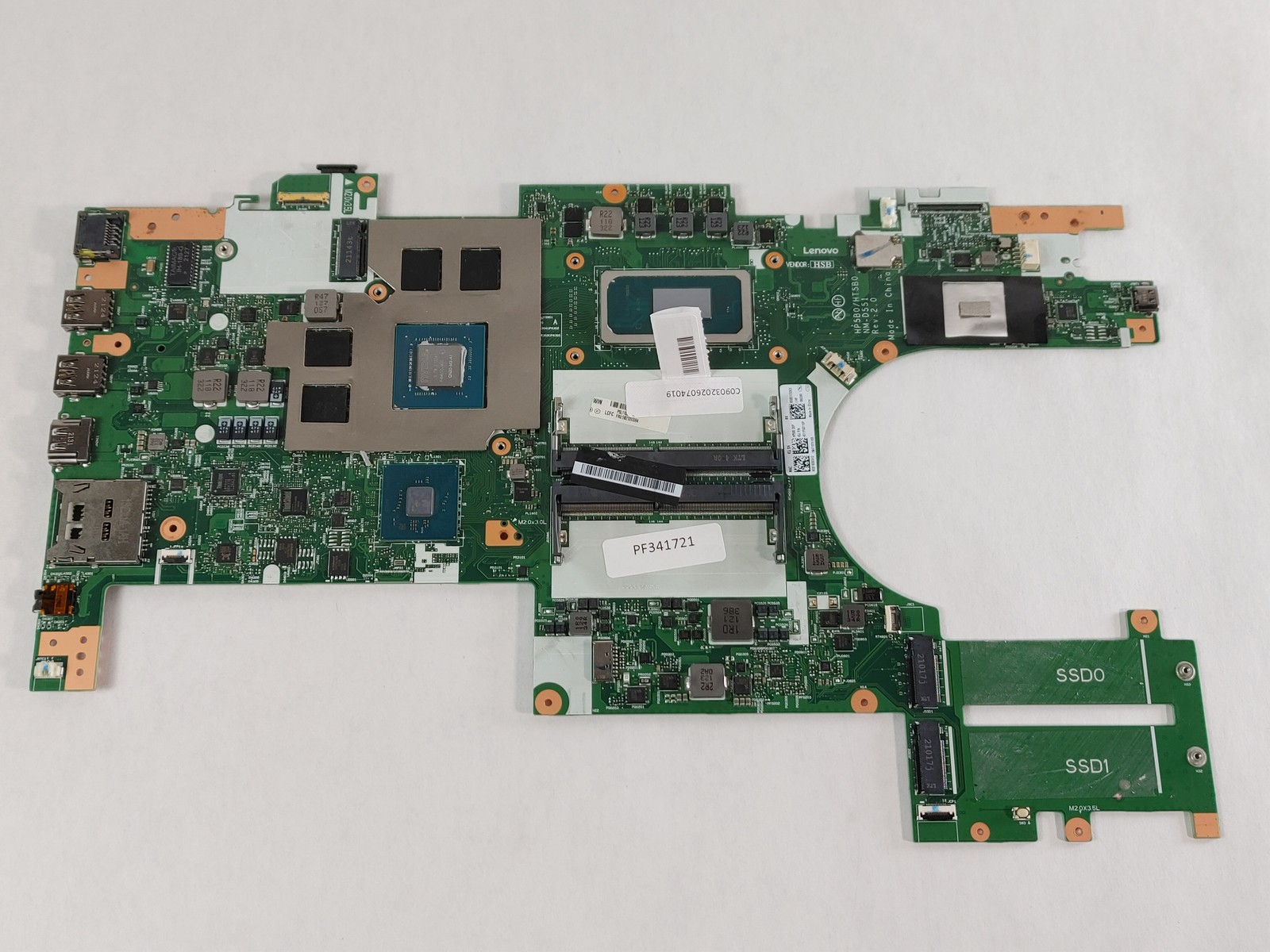 Lenovo ThinkPad P15v Gen 2 Core i7-11800H 2.30 GHz DDR4 Motherboard 5B21D93084