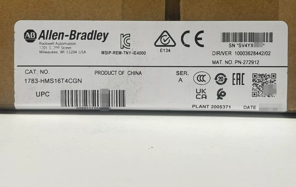 1783-HMS16T4 N AB Stratix 54000 Port Managed Switch 1783-HMS16T4 N NEW