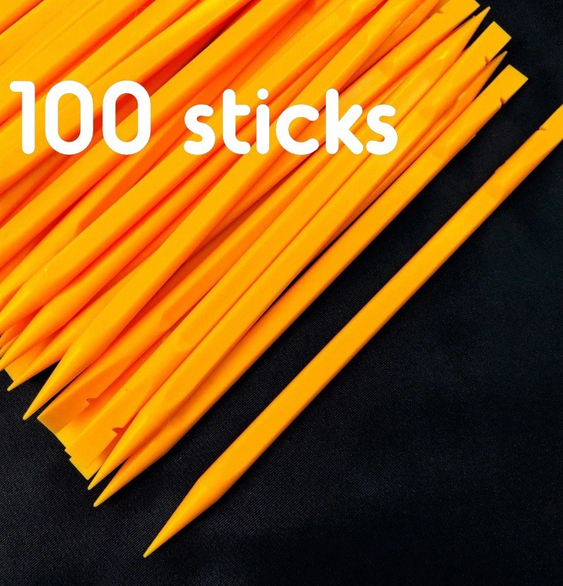 100X Nylon Plastic Spudger Sticks Open Pry Repair Tool iPhone iPad Laptop Yellow