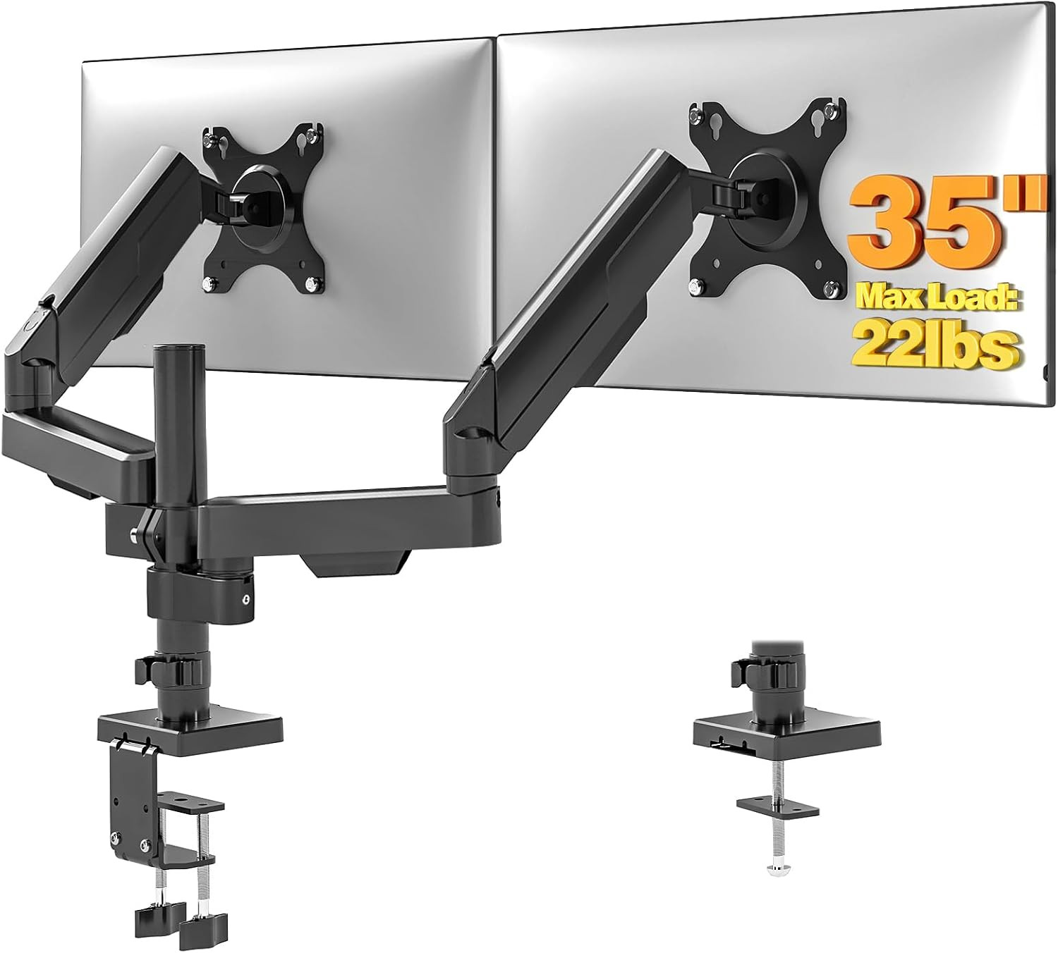 Dual Monitor Stand & Monitor Arm Desk Mount up to 35 Inches